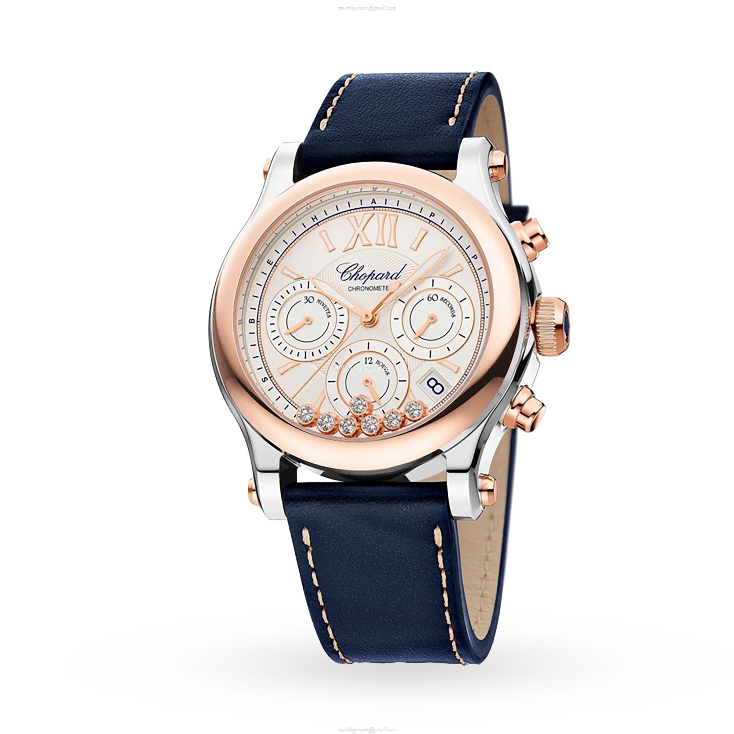 Chopard Happy Sport 278615-6001 Stainless Steel & 18ct Rose Gold Automatic Silver replica watches