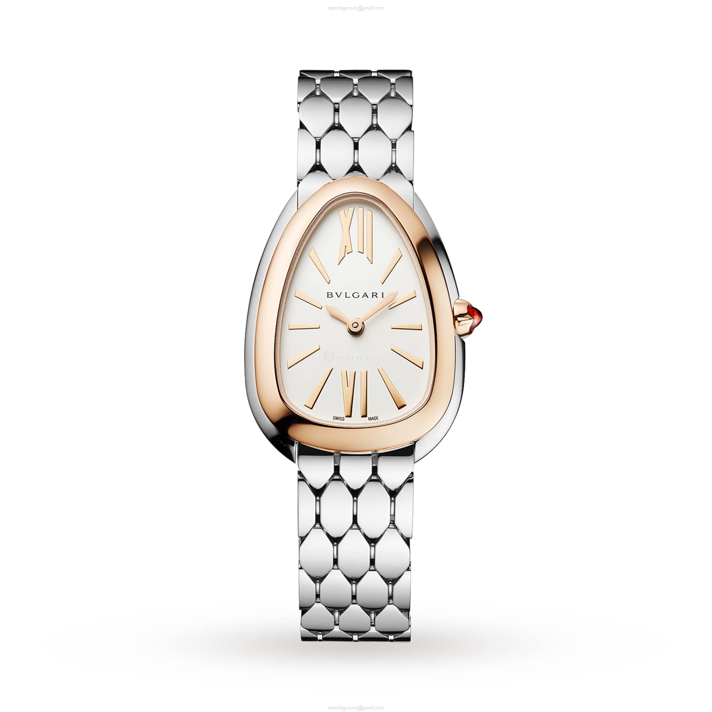 BVLGARI Serpenti Seduttori 103144 Stainless Steel & Gold Quartz Silver replica watches