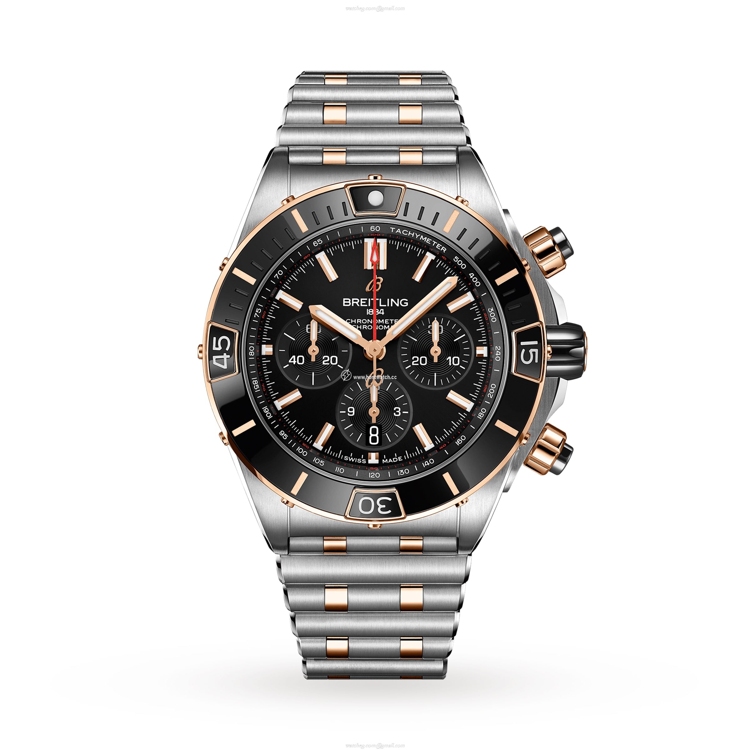 Breitling Chronomat UB0136251B1U1 Stainless Steel & 18ct Rose Gold Automatic Black replica watches