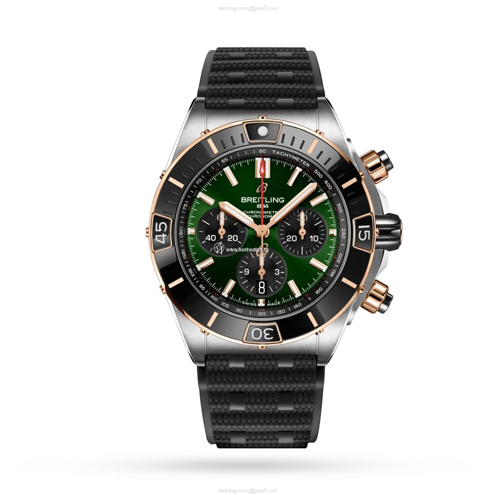 Breitling Chronomat UB0136251L1S1 Stainless Steel & 18ct Rose Gold Automatic Green replica watches