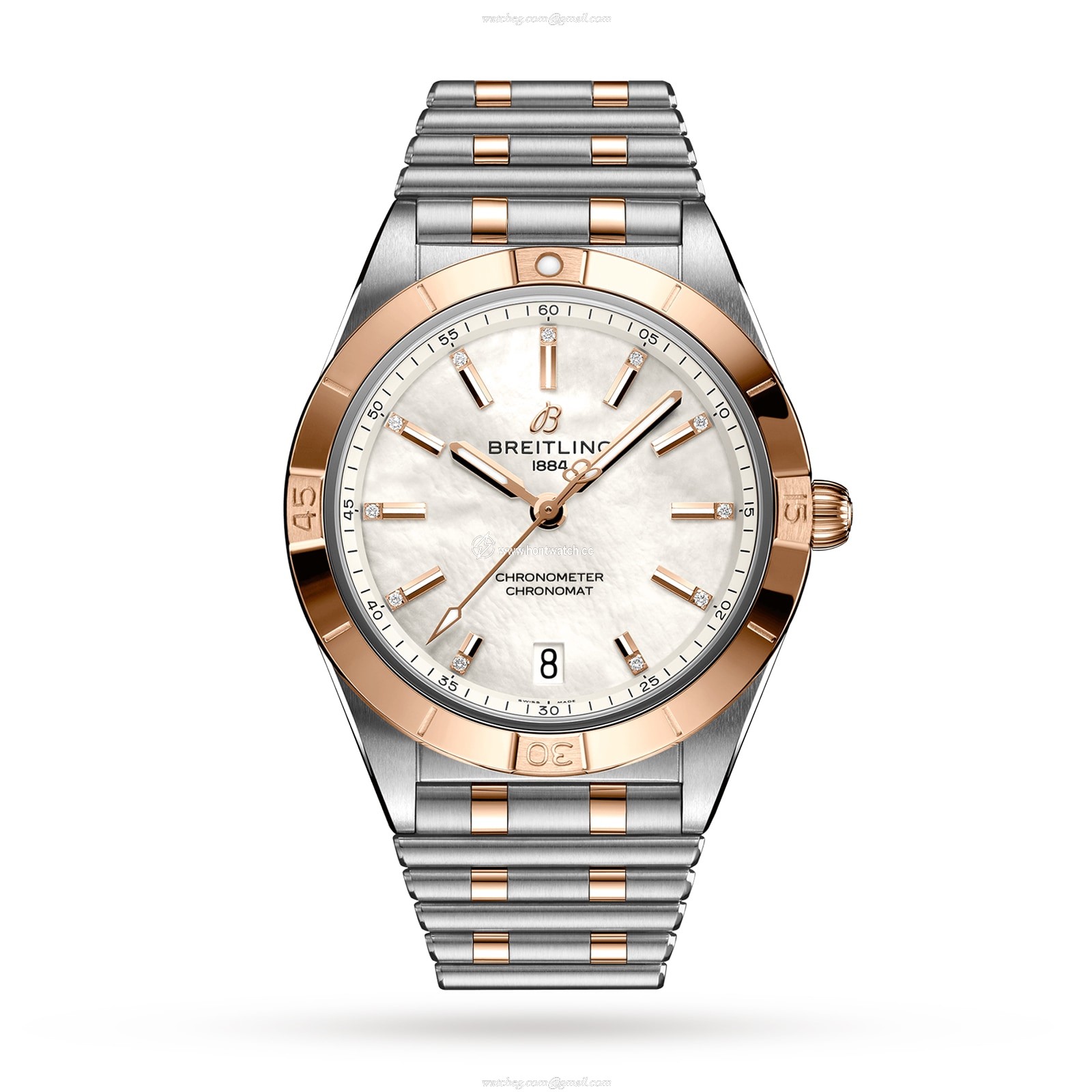Breitling Chronomat U10380101A2U1 Stainless Steel & 18ct Rose Gold Automatic White replica watches