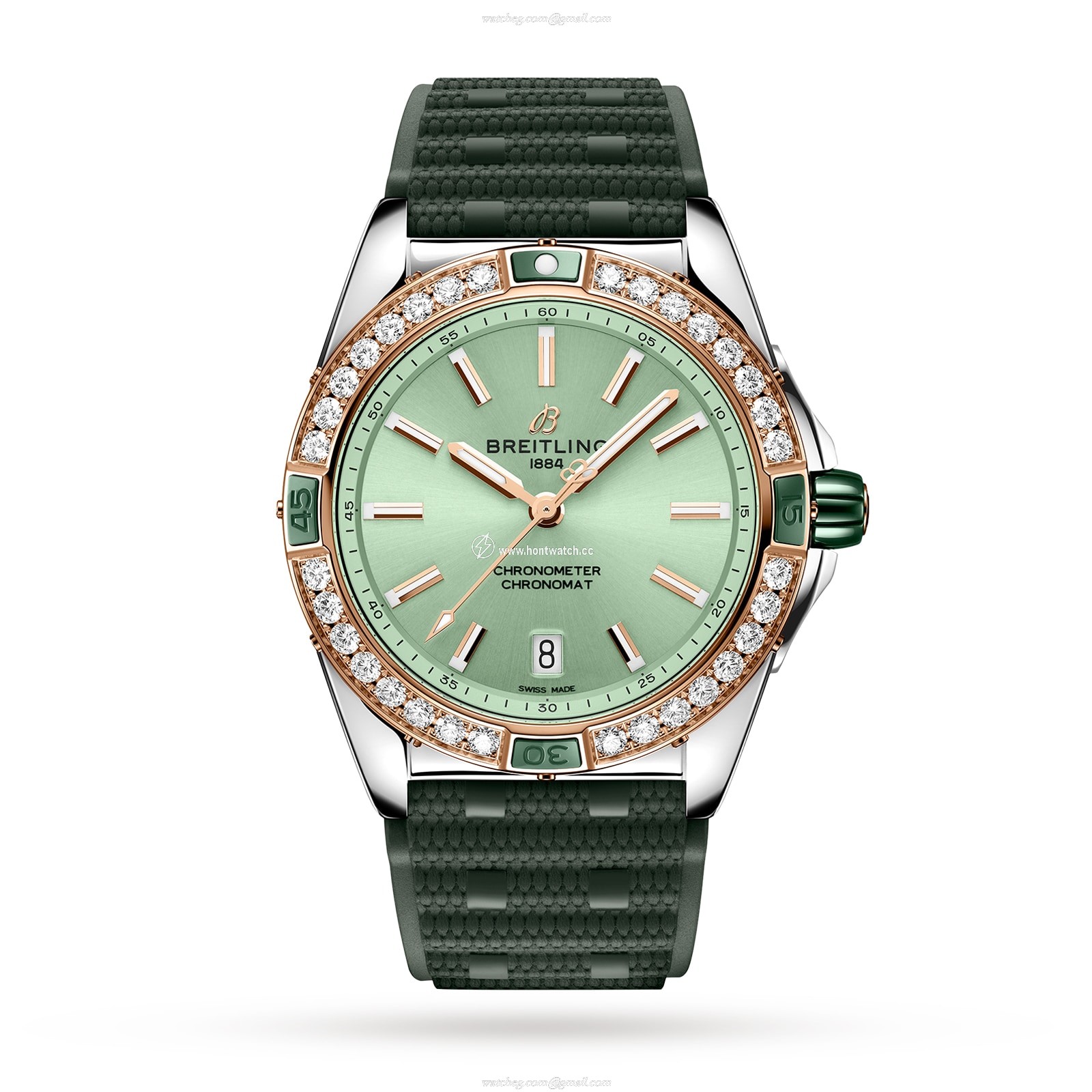 Breitling Chronomat U17356531L1S1 Stainless Steel & 18ct Rose Gold Automatic Green replica watches
