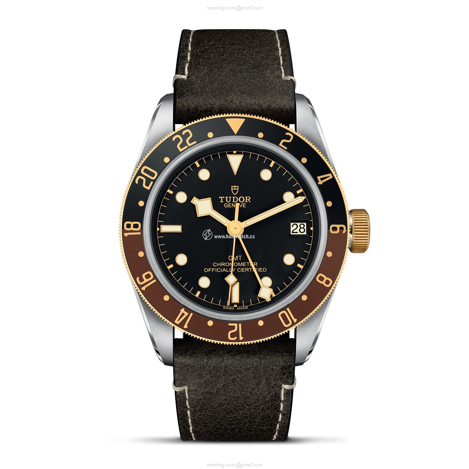 Tudor Black Bay M79833MN-0003 Stainless Steel & 18ct Yellow Gold Automatic Black replica watches