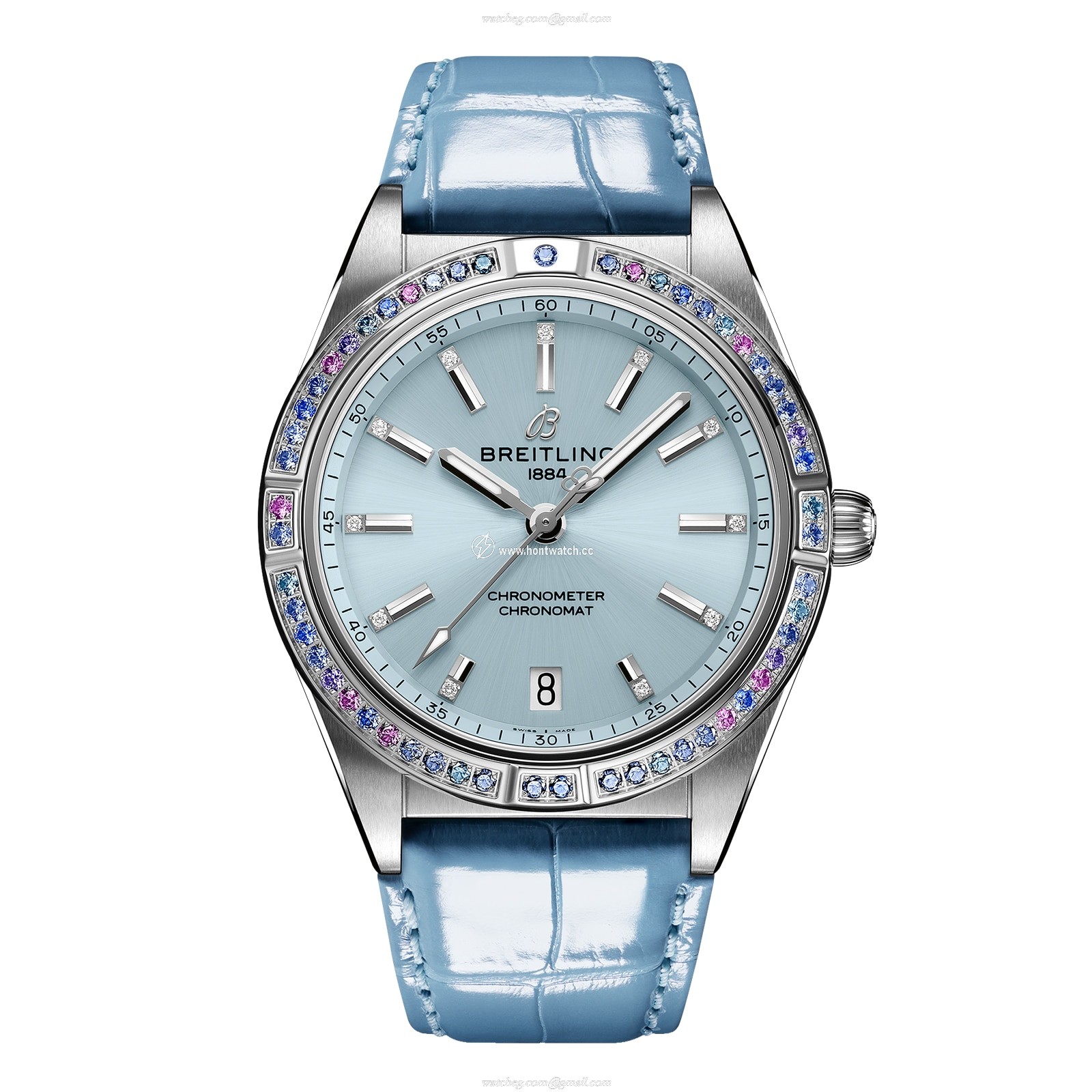Breitling Chronomat G10380611C1P1 Stainless Steel & 18ct White Gold Automatic Blue replica watches