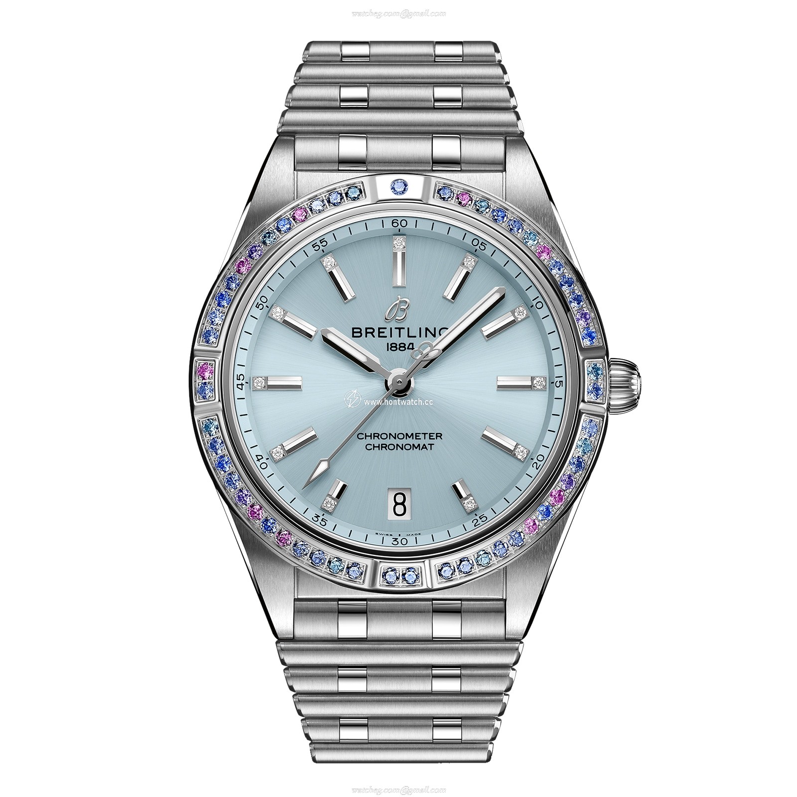 Breitling Chronomat G10380611C1G1 Stainless Steel & 18ct White Gold Automatic Blue replica watches