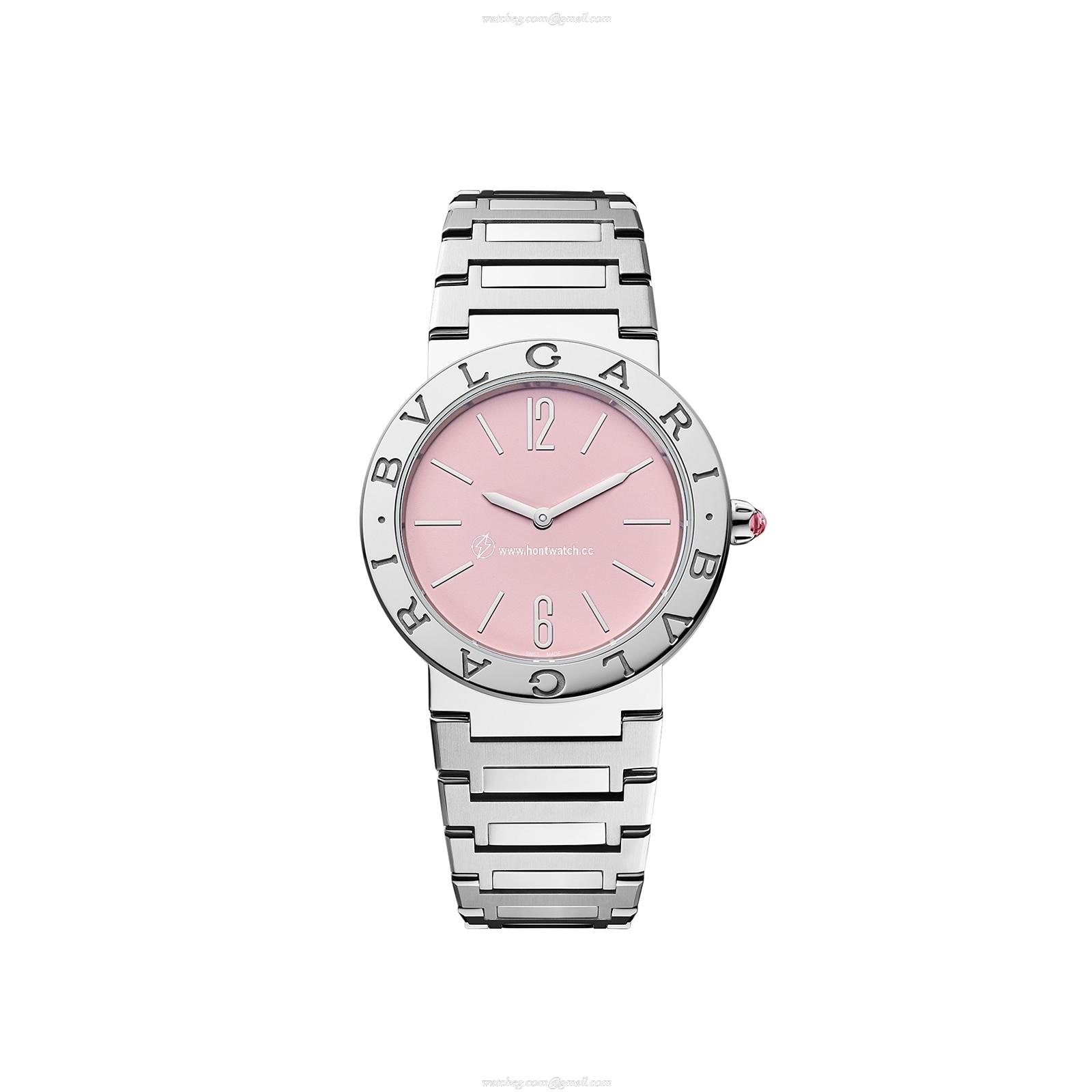 Bvlgari Bvlgari Bvlgari 103711 18ct Rose Gold & Stainless Steel Quartz Pink replica watches