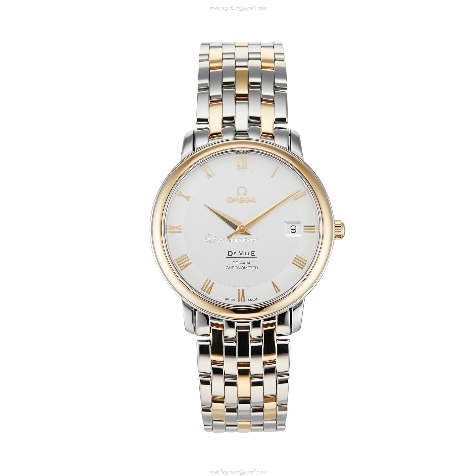 Omega De Ville 4374.31.00 Stainless Steel and Yellow Gold Automatic Silver replica watches