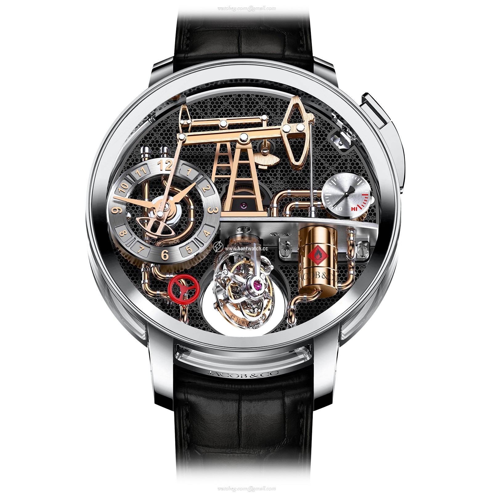 Jacob & Co Jacob & Co Gents Collection OI100.30.AA.AA.BBALA 18ct White Gold Mechanical Black replica watches