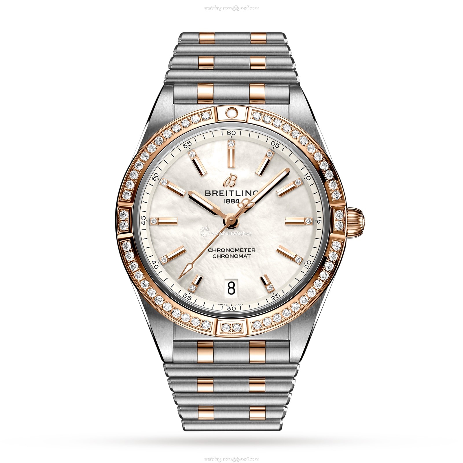 Breitling Chronomat U10380591A2U1 Stainless Steel & 18ct Rose Gold Automatic Mother of Pearl replica watches