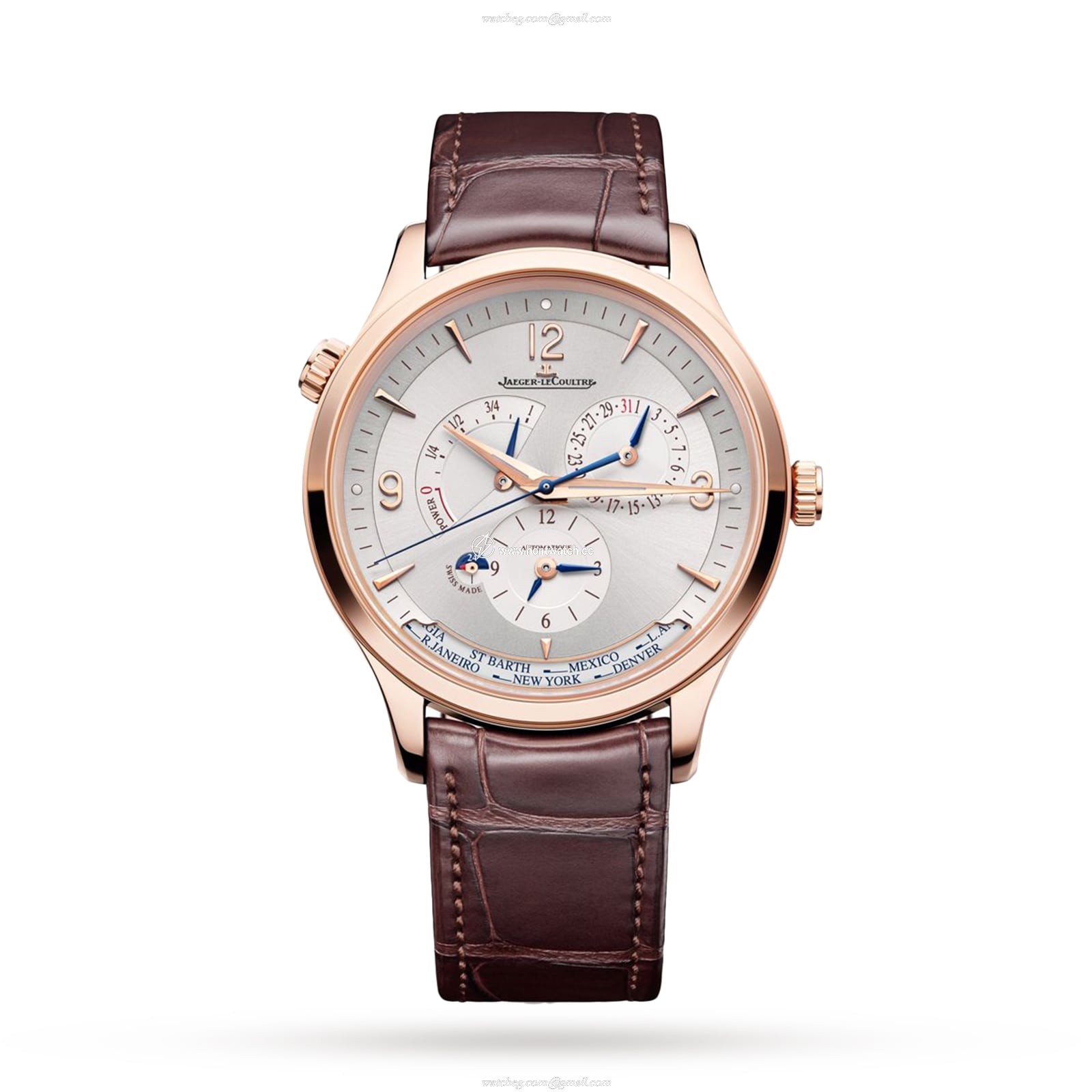 Jaeger-LeCoultre Master Control Q4122520 18ct Rose Gold Automatic Silver replica watches