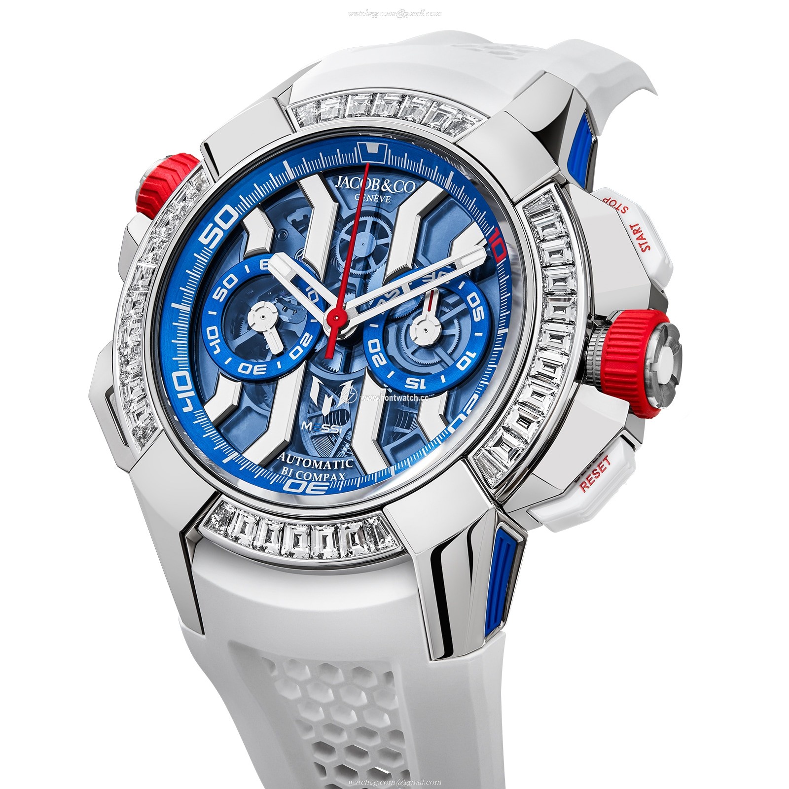 Jacob & Co Jacob & Co Gents Collection EC423.32.OE.LL.JHB4S Titanium & 18ct Rose Gold Automatic Blue replica watches