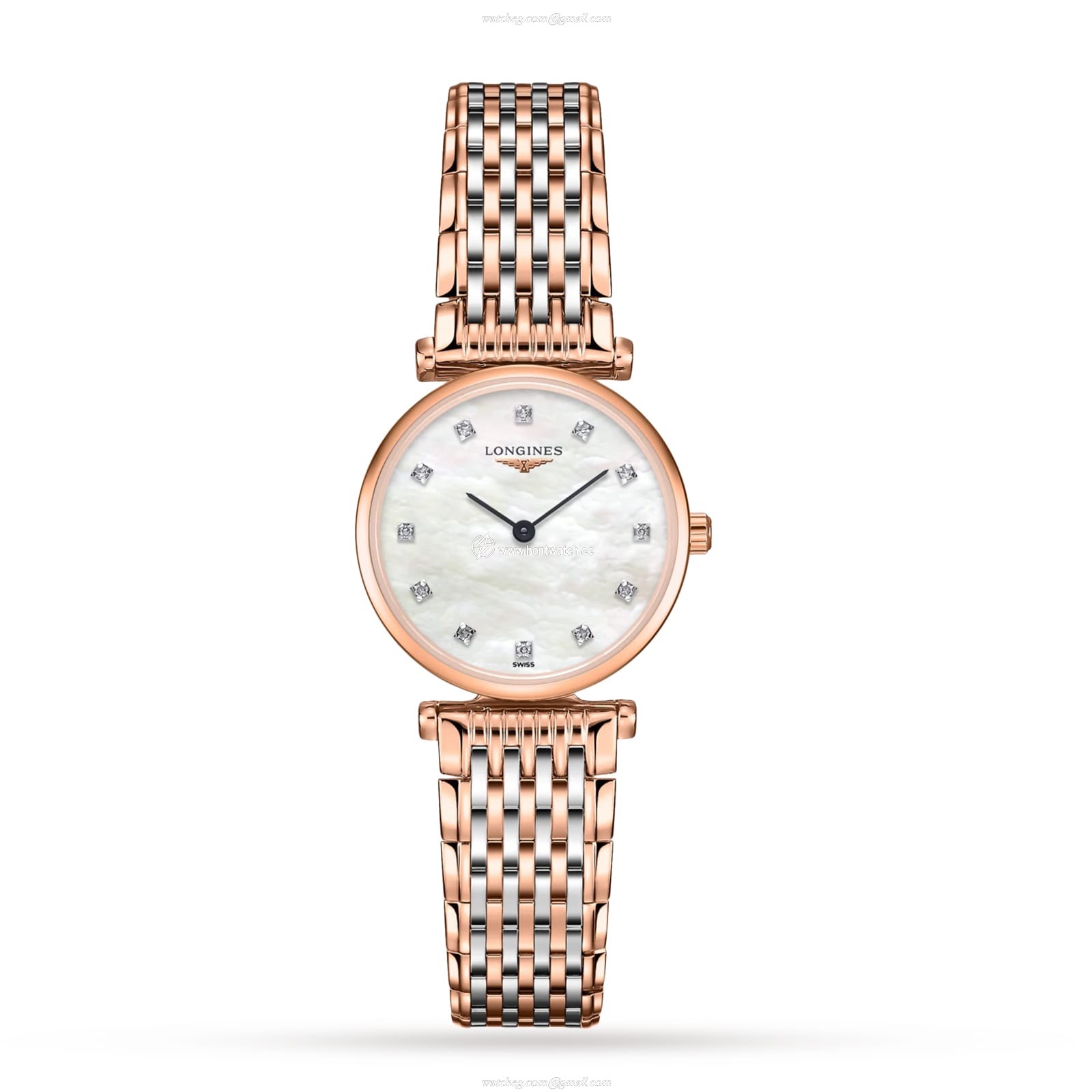 Longines La Grande Classique L42091977 PVD Plating Quartz Mother of Pearl replica watches