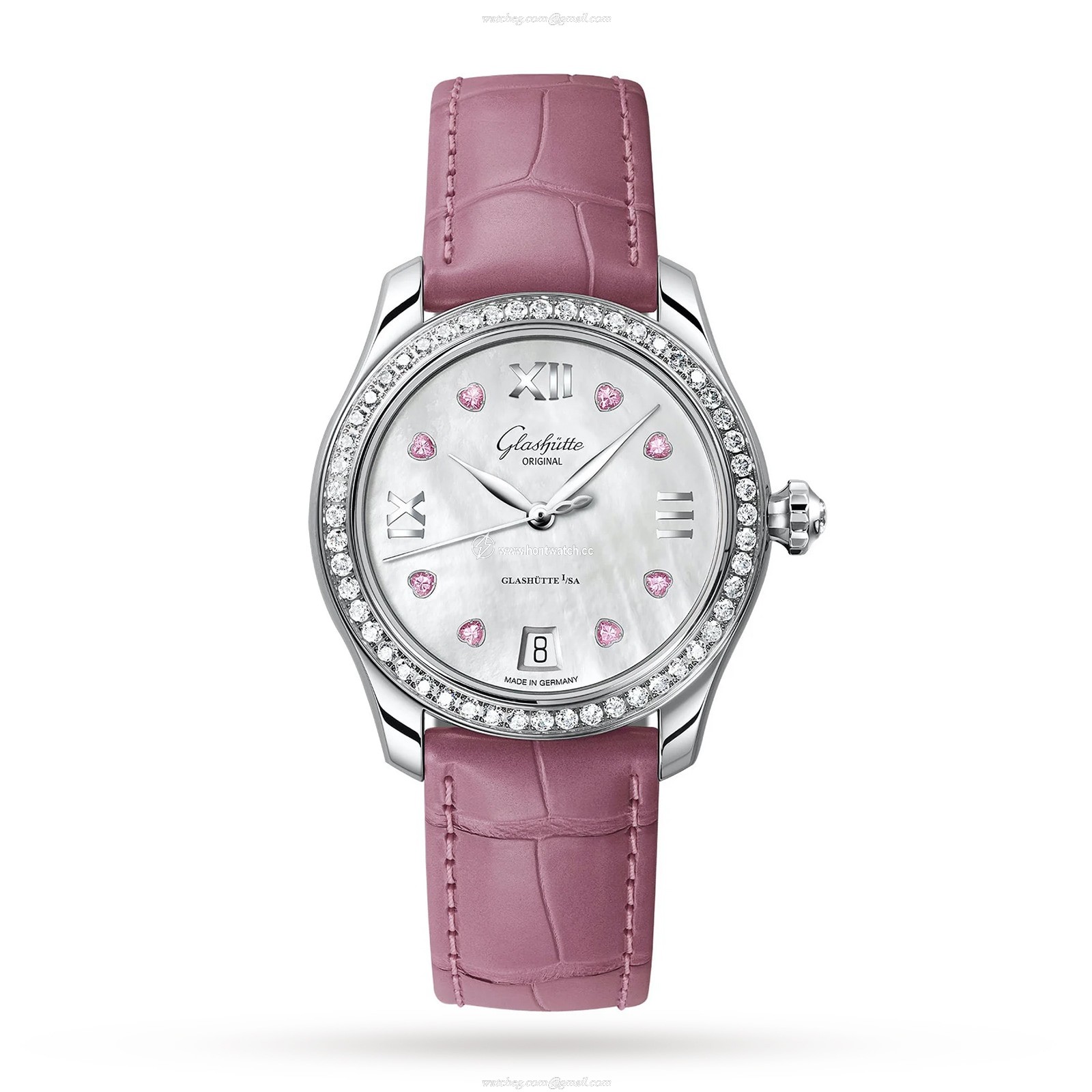 Glashuette Original Ladies 1-39-22-21-22-44 Stainless Steel Automatic Mother Of Pearl replica watches