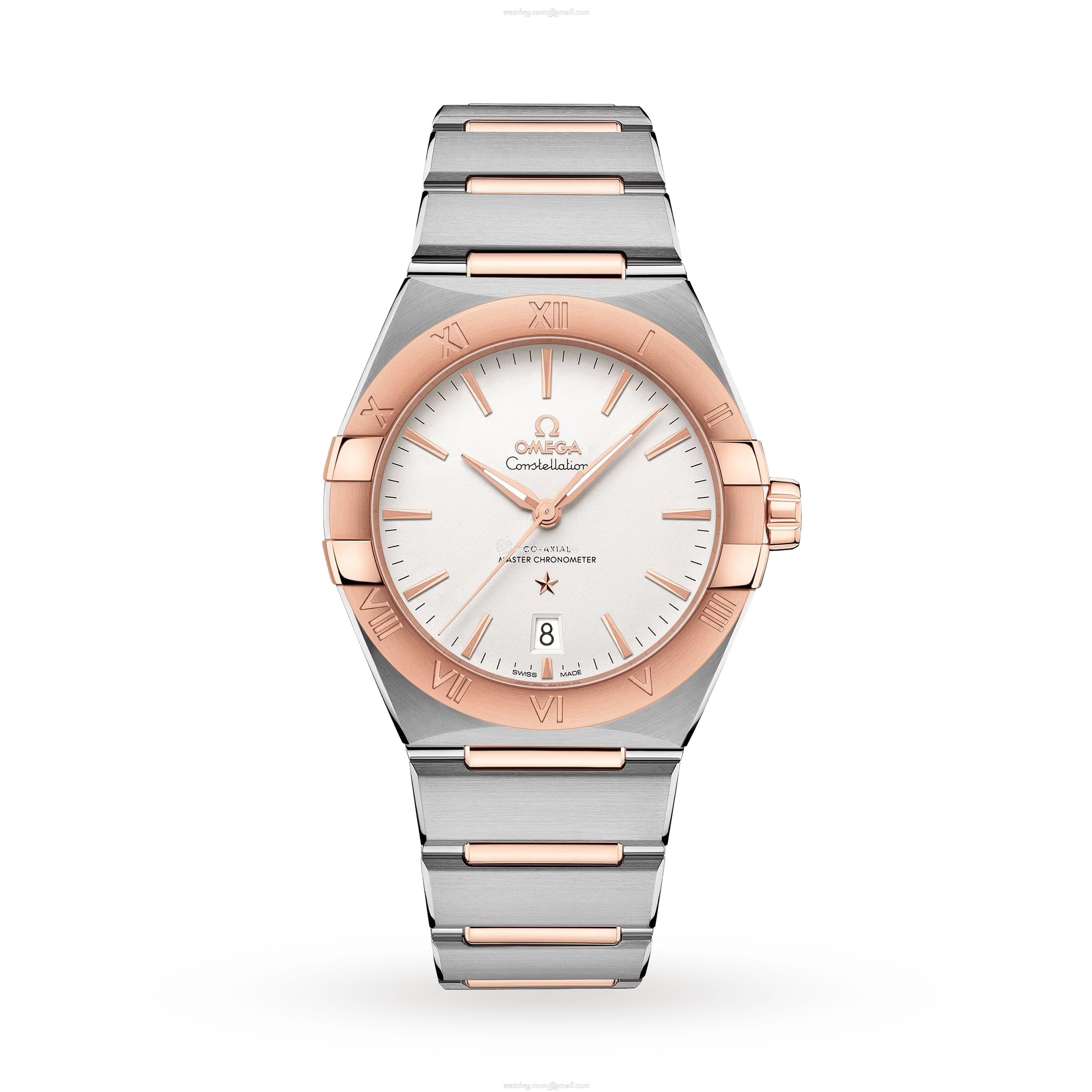 Omega Constellation O13120392002001 Stainless Steel & 18ct Rose Gold Automatic Silver replica watches