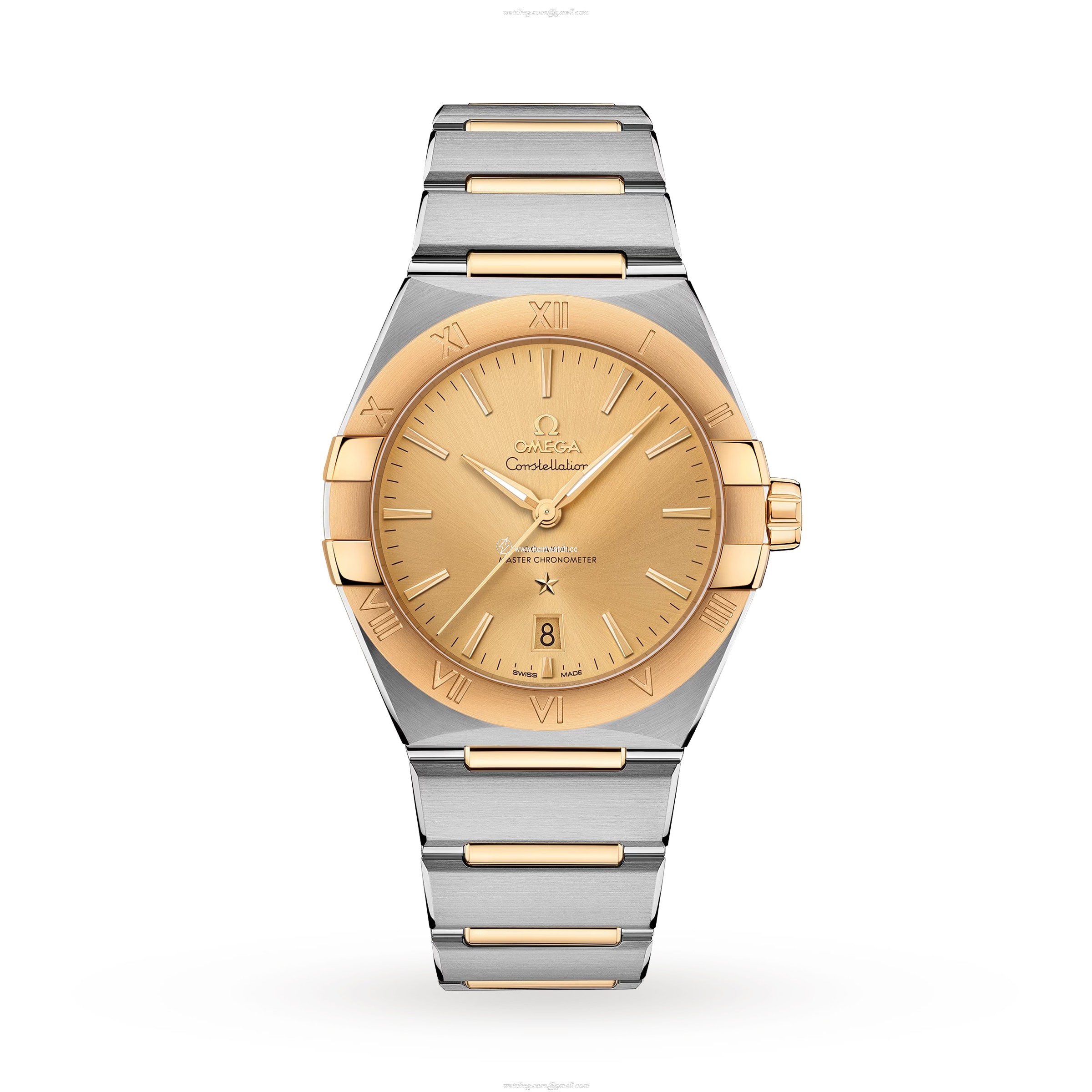 Omega Constellation O13120392008001 Stainless Steel & 18ct Yellow Gold Automatic Champagne replica watches