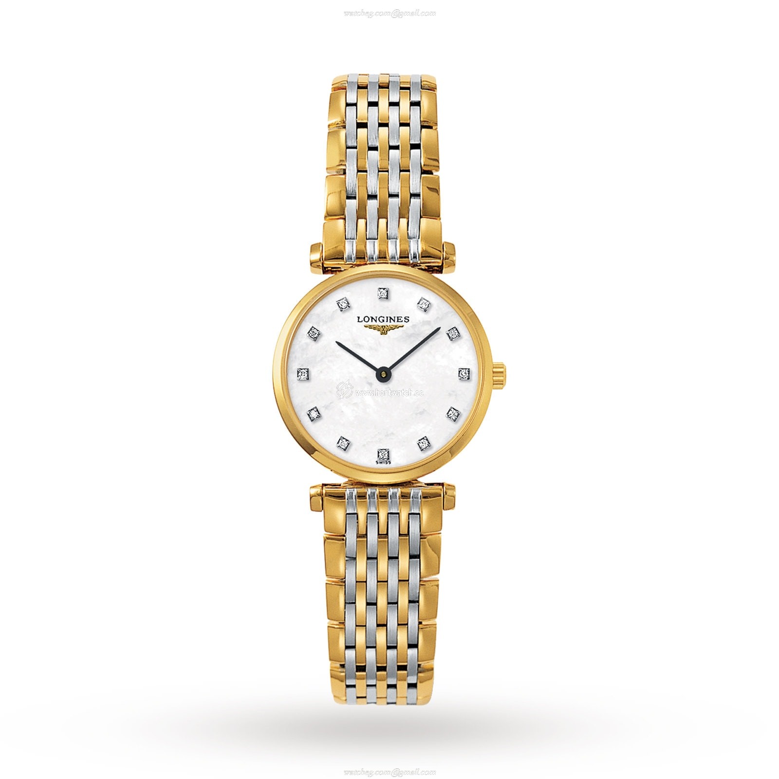 Longines La Grande Classique L42092877 PVD Plating Quartz Mother of Pearl replica watches