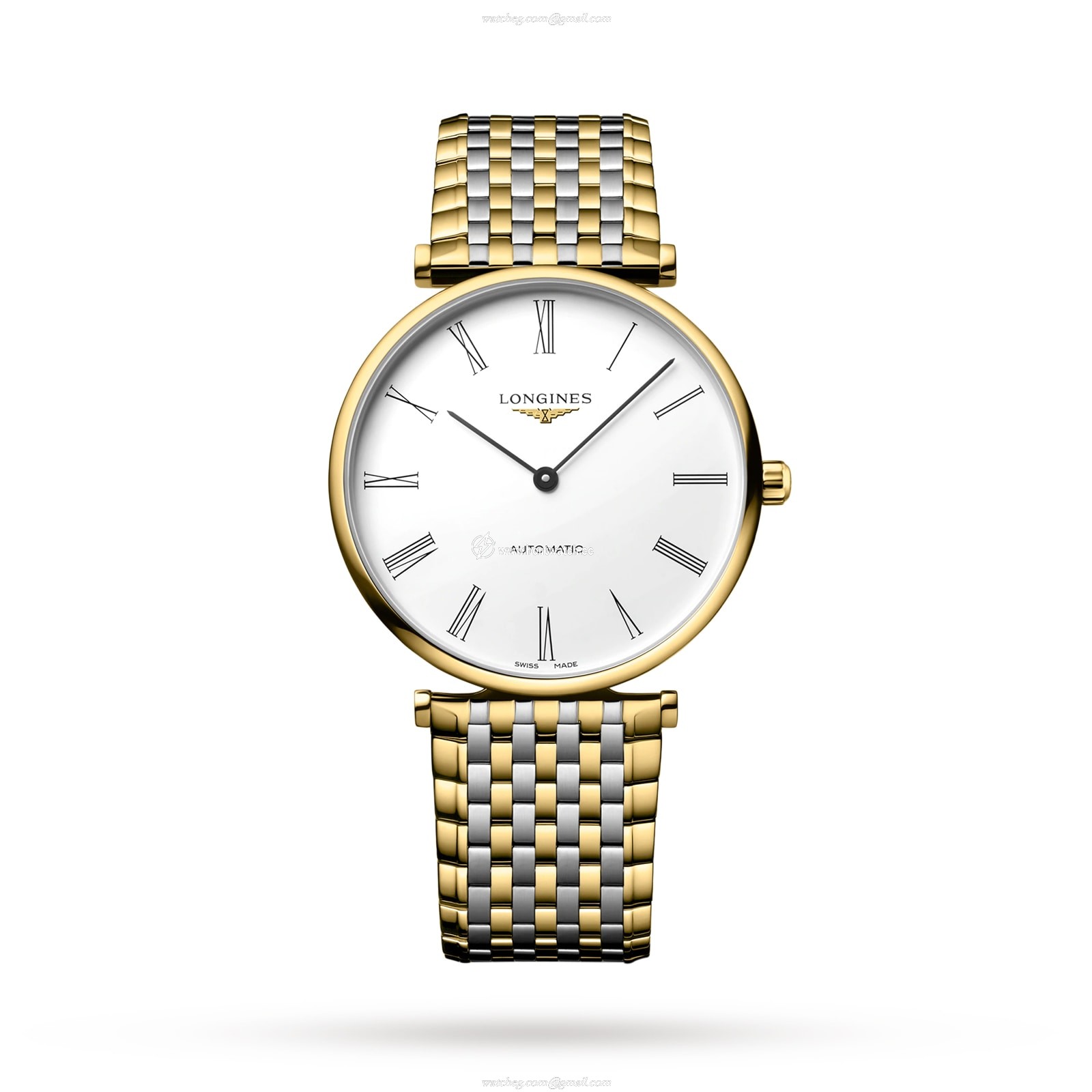 Longines La Grande Classique L49182117 Stainless Steel & PVD Yellow Gold Automatic White replica watches