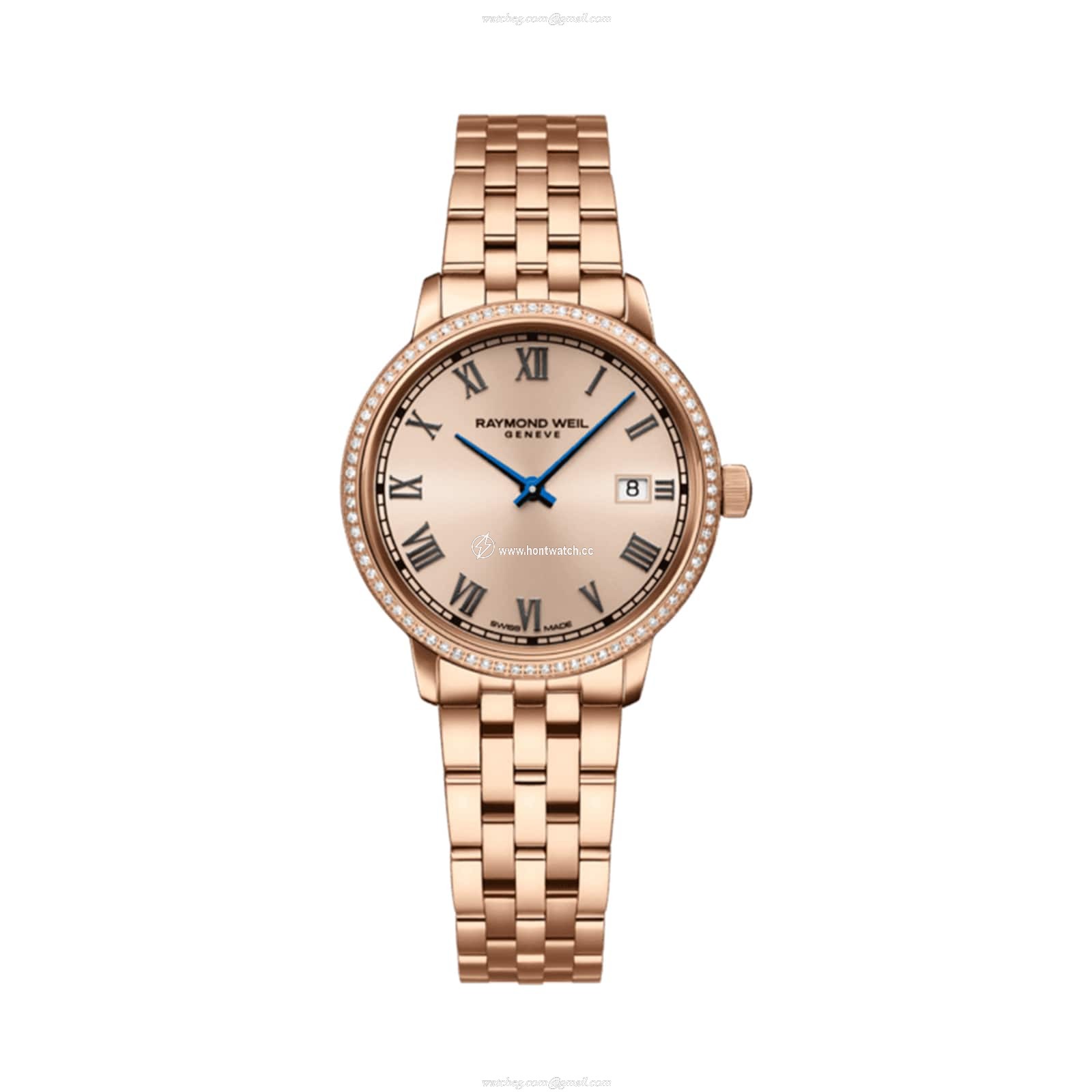 Raymond Weil Toccata 5985-P5S-00859 Stainless Steel & PVD Rose Gold Quartz Pink replica watches