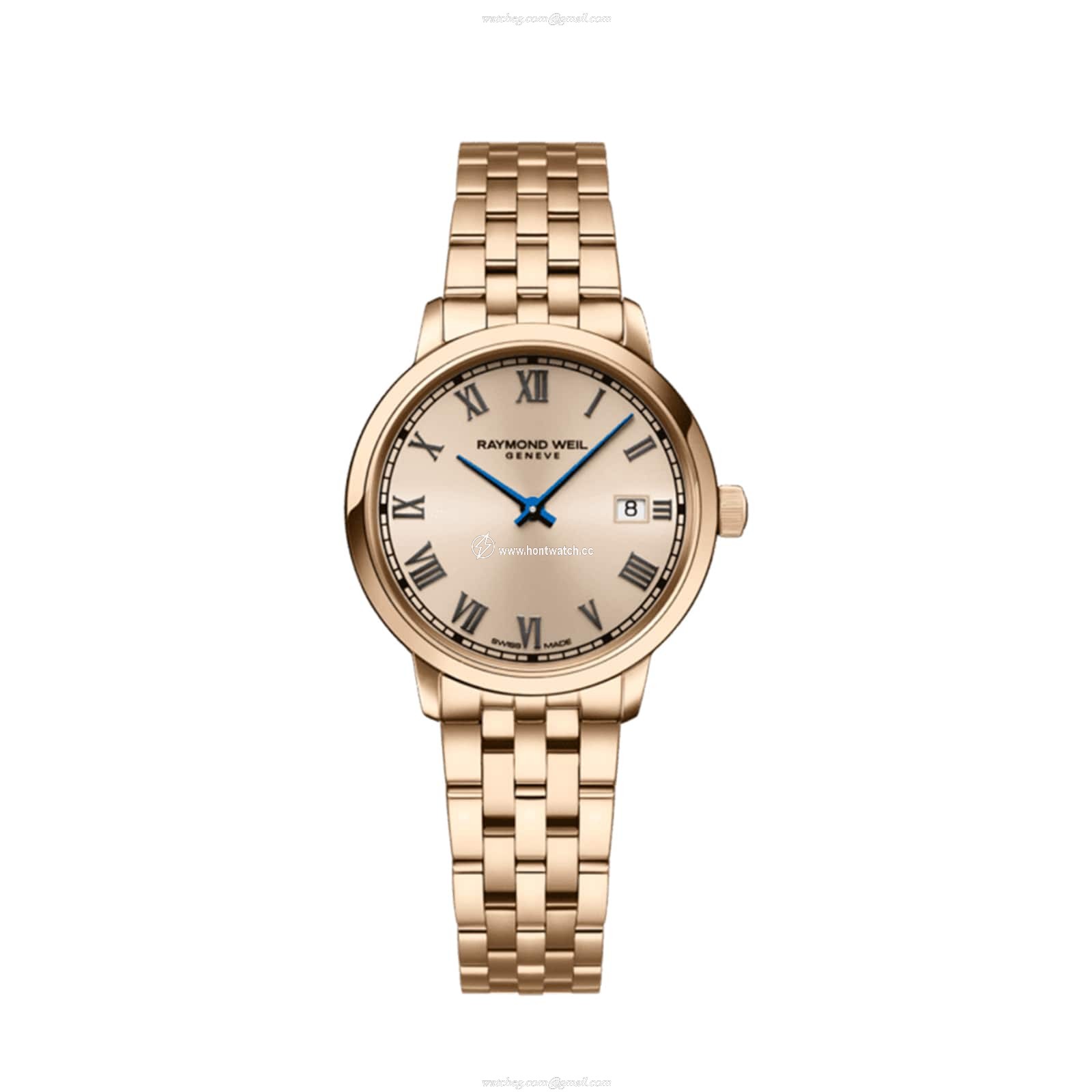 Raymond Weil Toccata 5985-P5-00859 Stainless Steel & PVD Rose Gold Quartz Pink replica watches