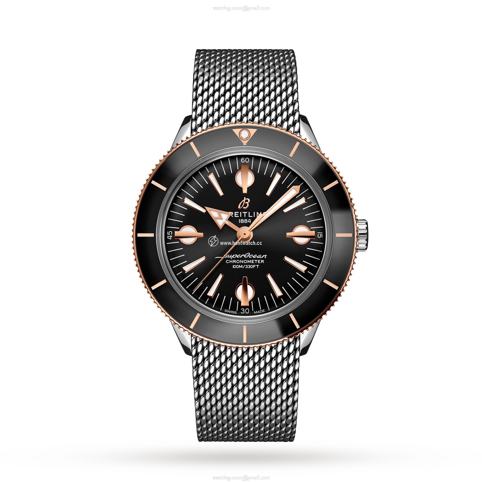 Breitling Superocean Heritage 57 U10370121B1A1 Stainless Steel & 18ct Rose Gold Automatic Black replica watches
