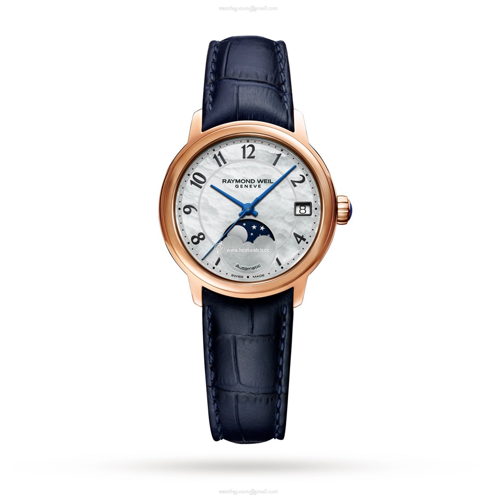 Raymond Weil Maestro 2139-P53-05909 Stainless Steel & PVD Rose Gold Automatic Mother Of Pearl replica watches