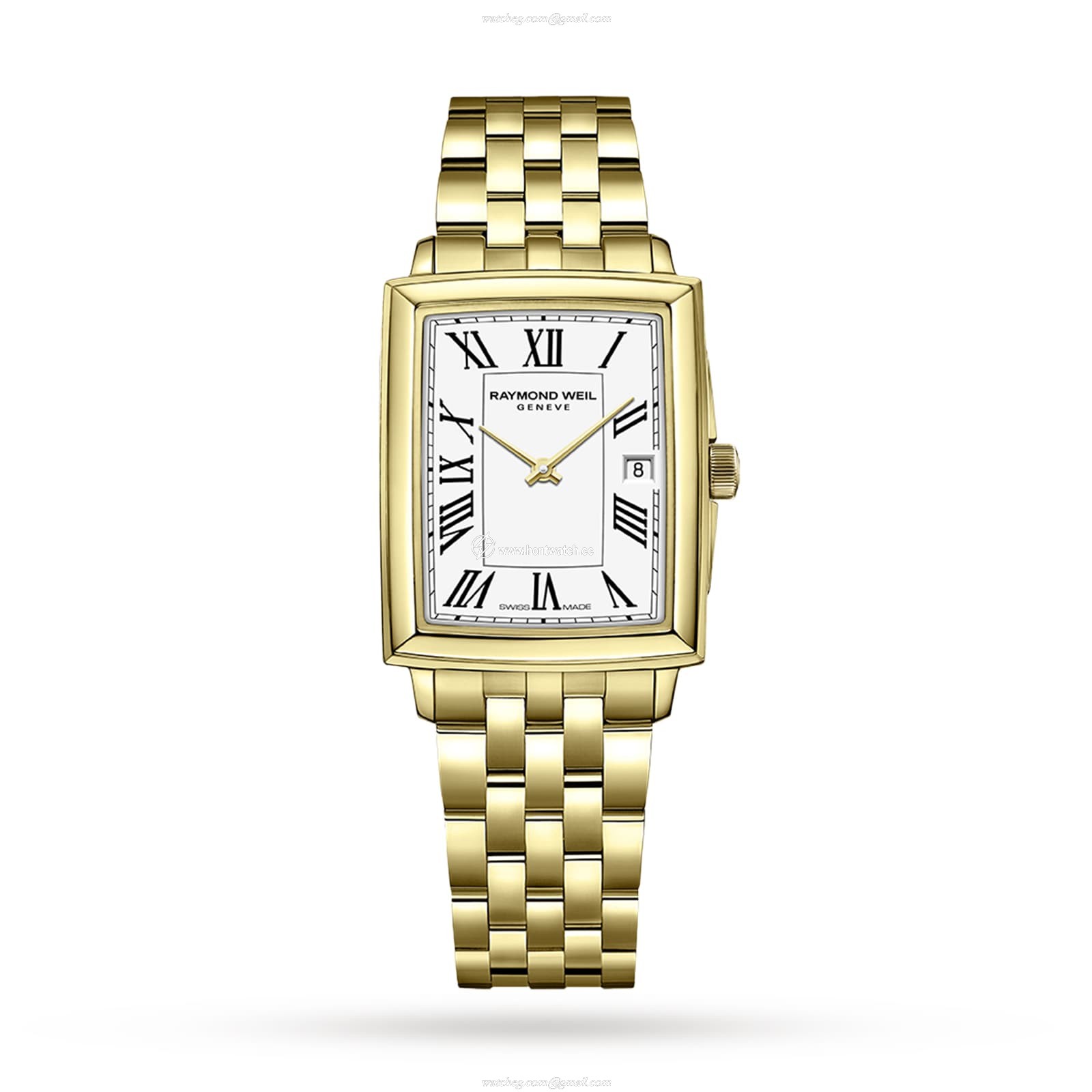 Raymond Weil Toccata 5925-P-00300 Stainless Steel & PVD Yellow Gold Quartz White replica watches