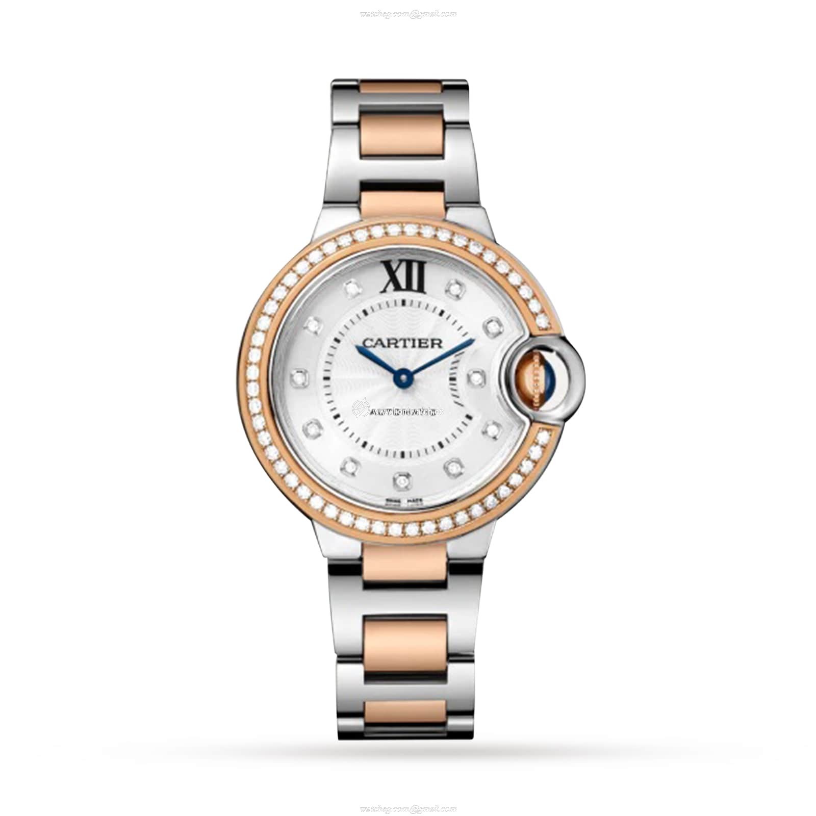Cartier Ballon Bleu de Cartier W3BB0023 Steel & Rose Gold Automatic Silver replica watches