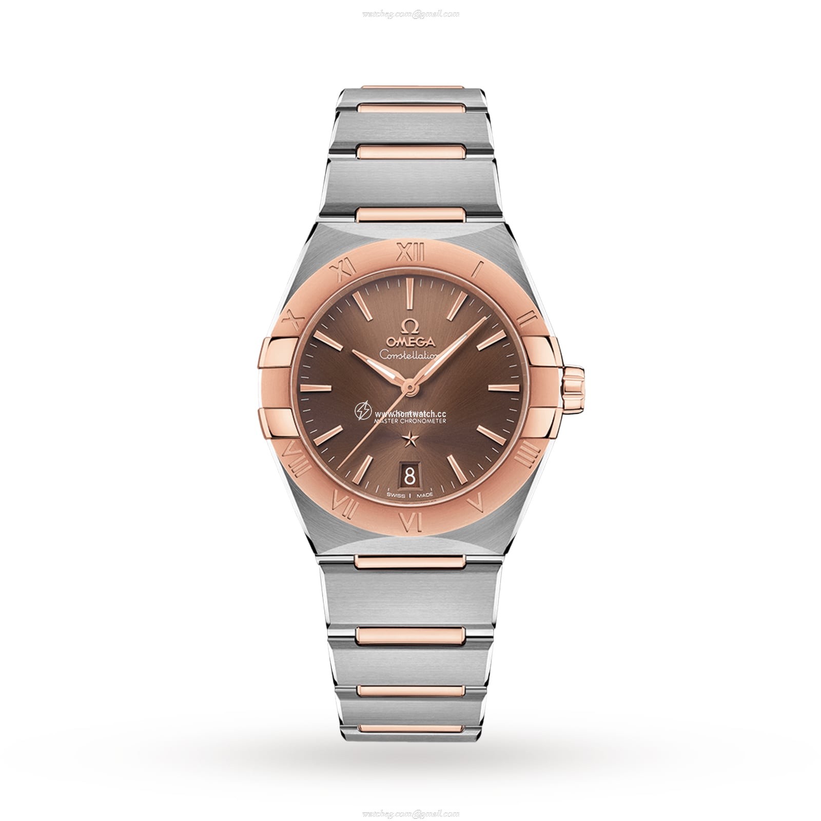 Omega Constellation O13120362013001 Stainless Steel & 18ct Gold Automatic Brown replica watches