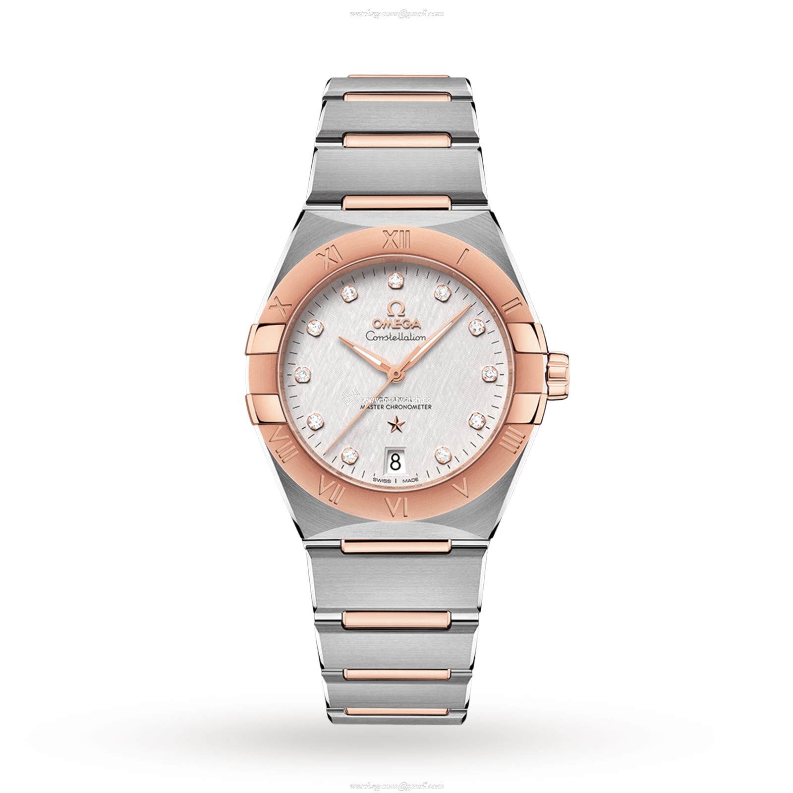 Omega Constellation O13120362052001 Stainless Steel & 18ct Rose Gold Automatic Silver replica watches