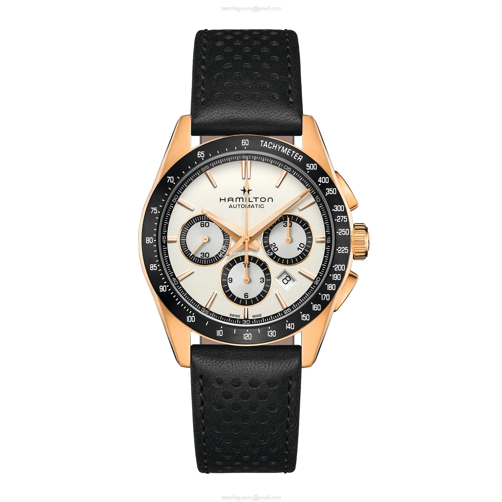Hamilton Jazzmaster H36626710 Stainless Steel & PVD Black & Rose Gold Automatic White replica watches