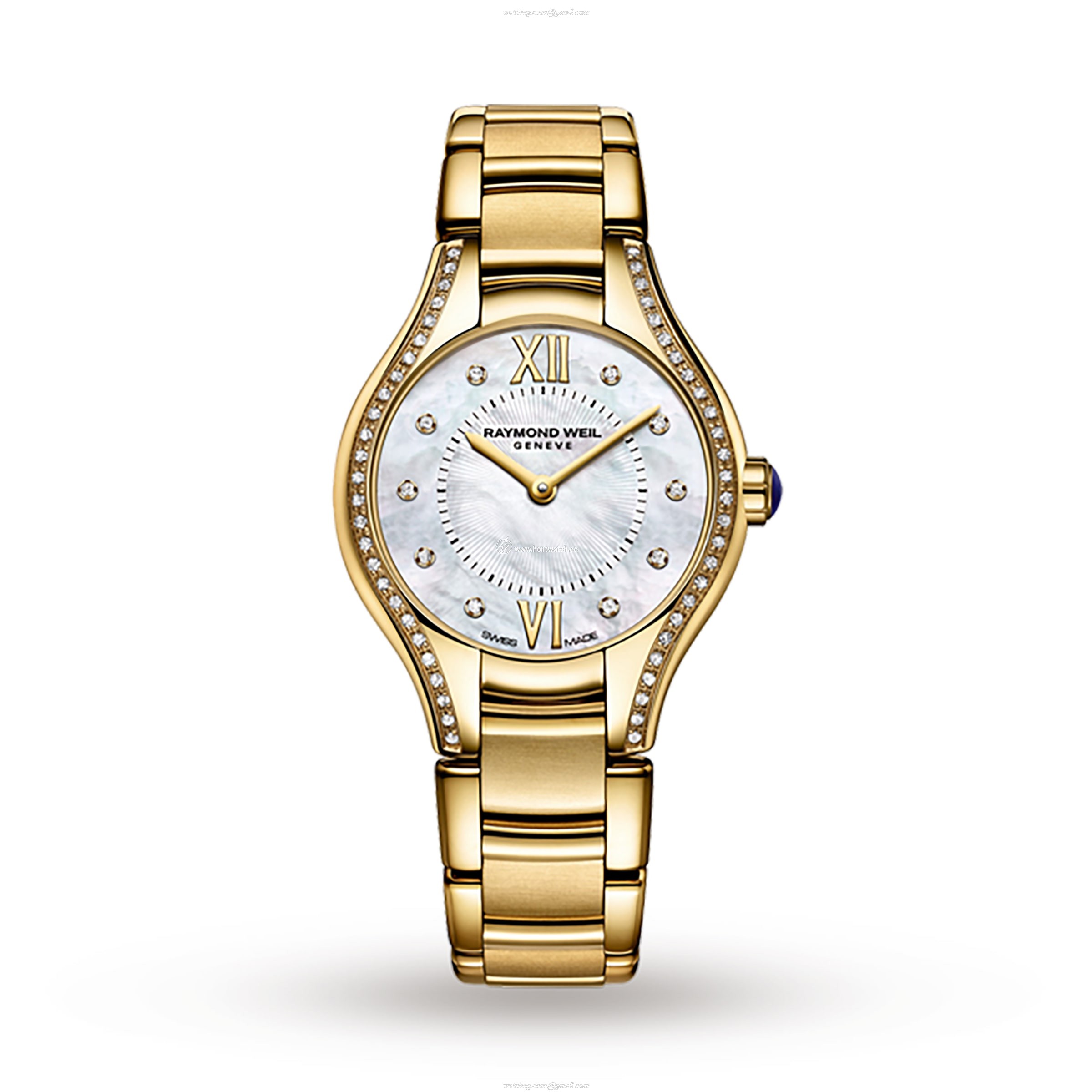 Raymond Weil Noemia 5124-PS-00985 Stainless Steel & PVD Yellow Gold Quartz Mother of Pearl replica watches