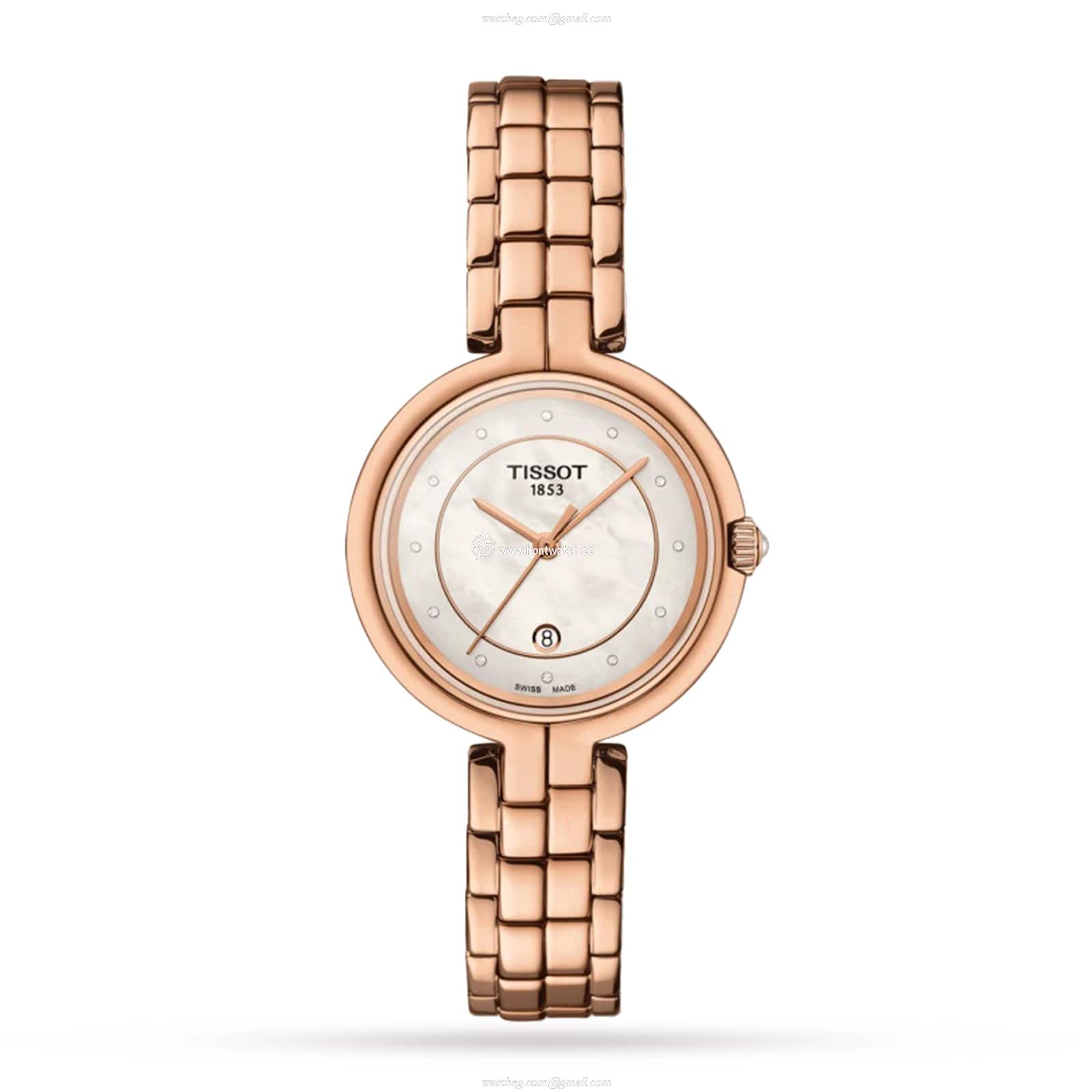 Tissot T-Trend T0942103311602 Stainless Steel & PVD Rose Gold Quartz Mother of Pearl replica watches