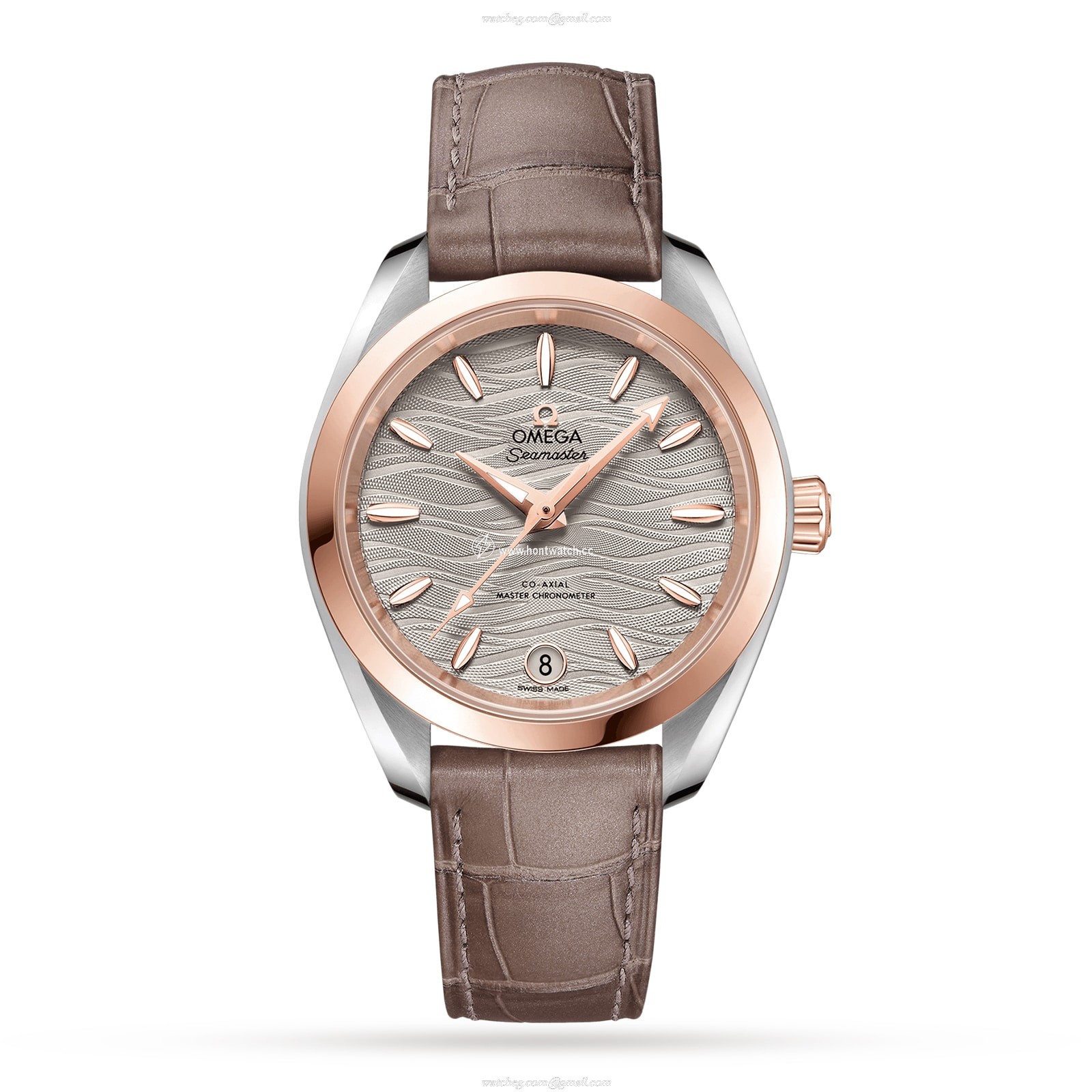 Omega Seamaster Aqua Terra O22023342006001 Stainless Steel & 18ct Rose Gold Automatic Grey replica watches
