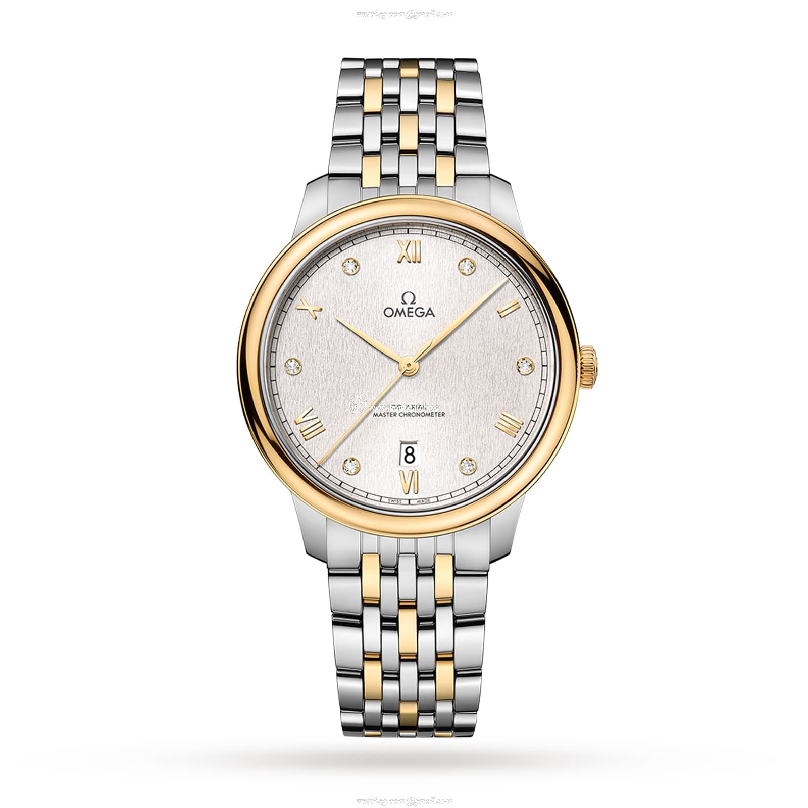 Omega De Ville Prestige O43420402052001 Stainless Steel & 18ct Yellow Gold Automatic Silver replica watches