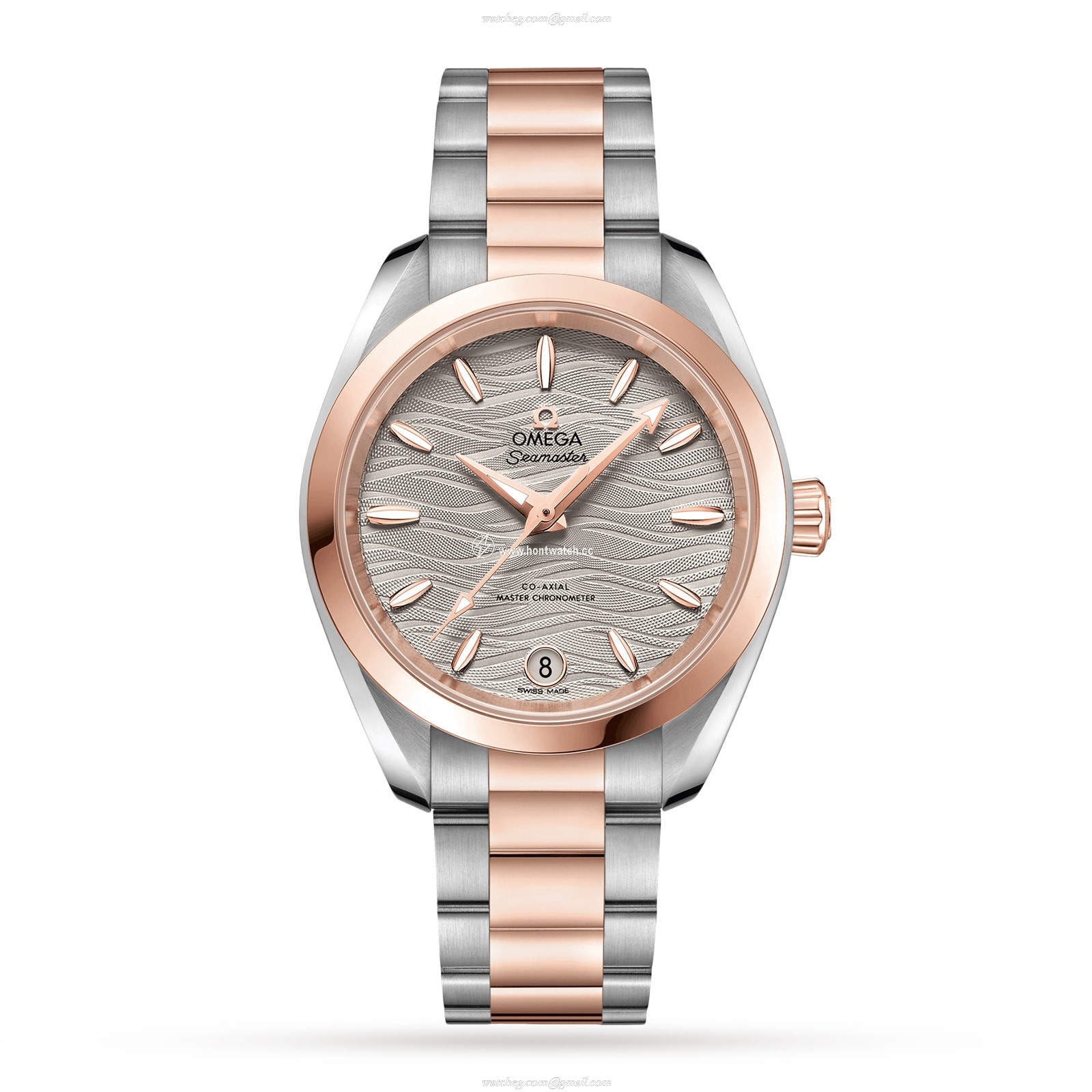 Omega Seamaster Aqua Terra O22020342006001 Stainless Steel & 18ct Rose Gold Automatic Grey replica watches