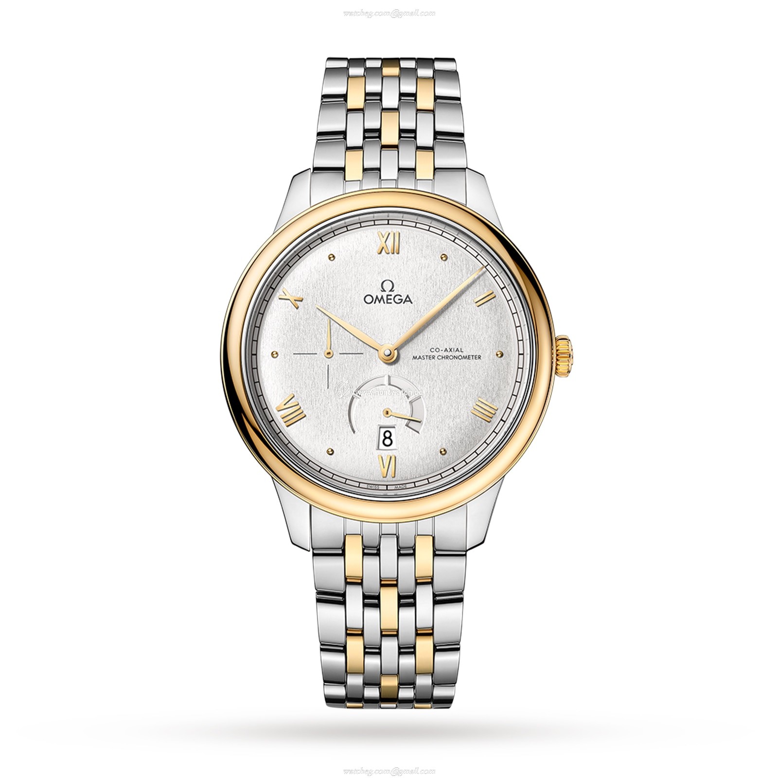 Omega De Ville Prestige O43420412102001 Stainless Steel & 18ct Yellow Gold Automatic Silver replica watches