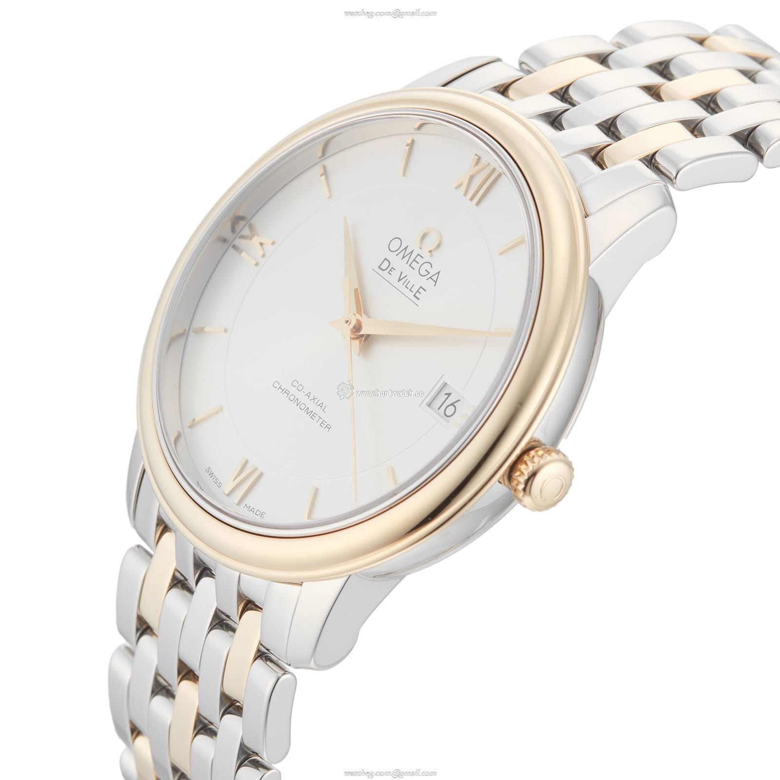 Omega De Ville 424.20.37.20.02.001 Stainless Steel and Yellow Gold Automatic Silver