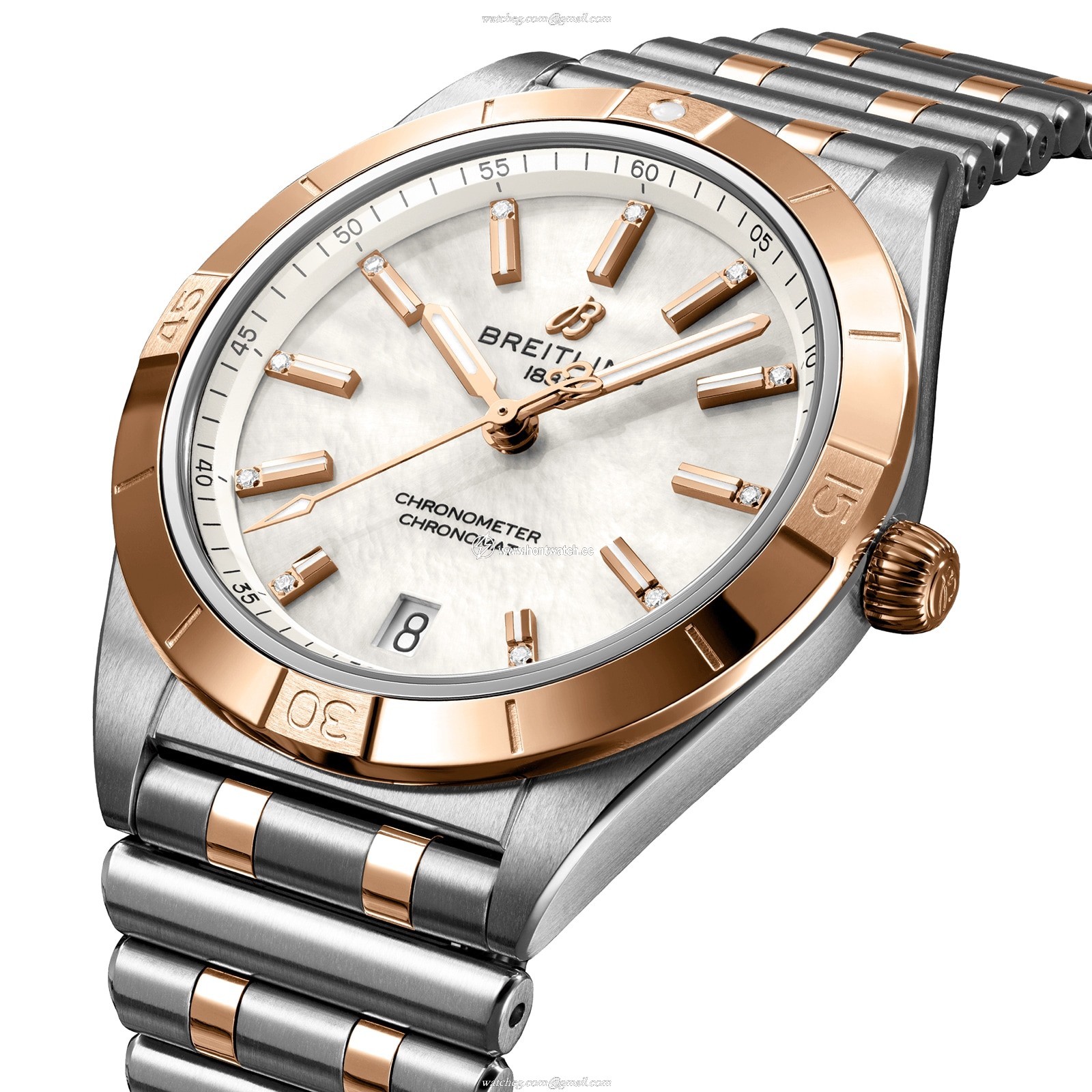 Breitling Chronomat U10380101A2U1 Stainless Steel & 18ct Rose Gold Automatic White
