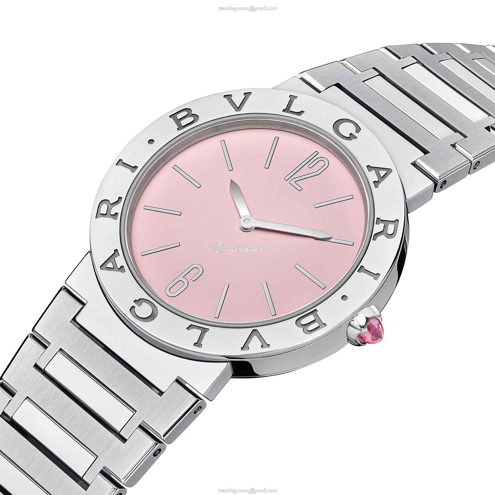 Bvlgari Bvlgari Bvlgari 103711 18ct Rose Gold & Stainless Steel Quartz Pink