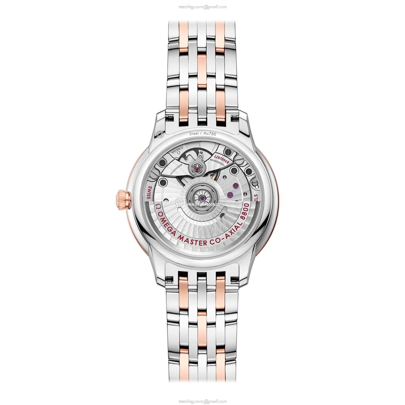 Omega De Ville Prestige O43420342003001 Stainless Steel & 18ct Rose Gold Automatic Blue