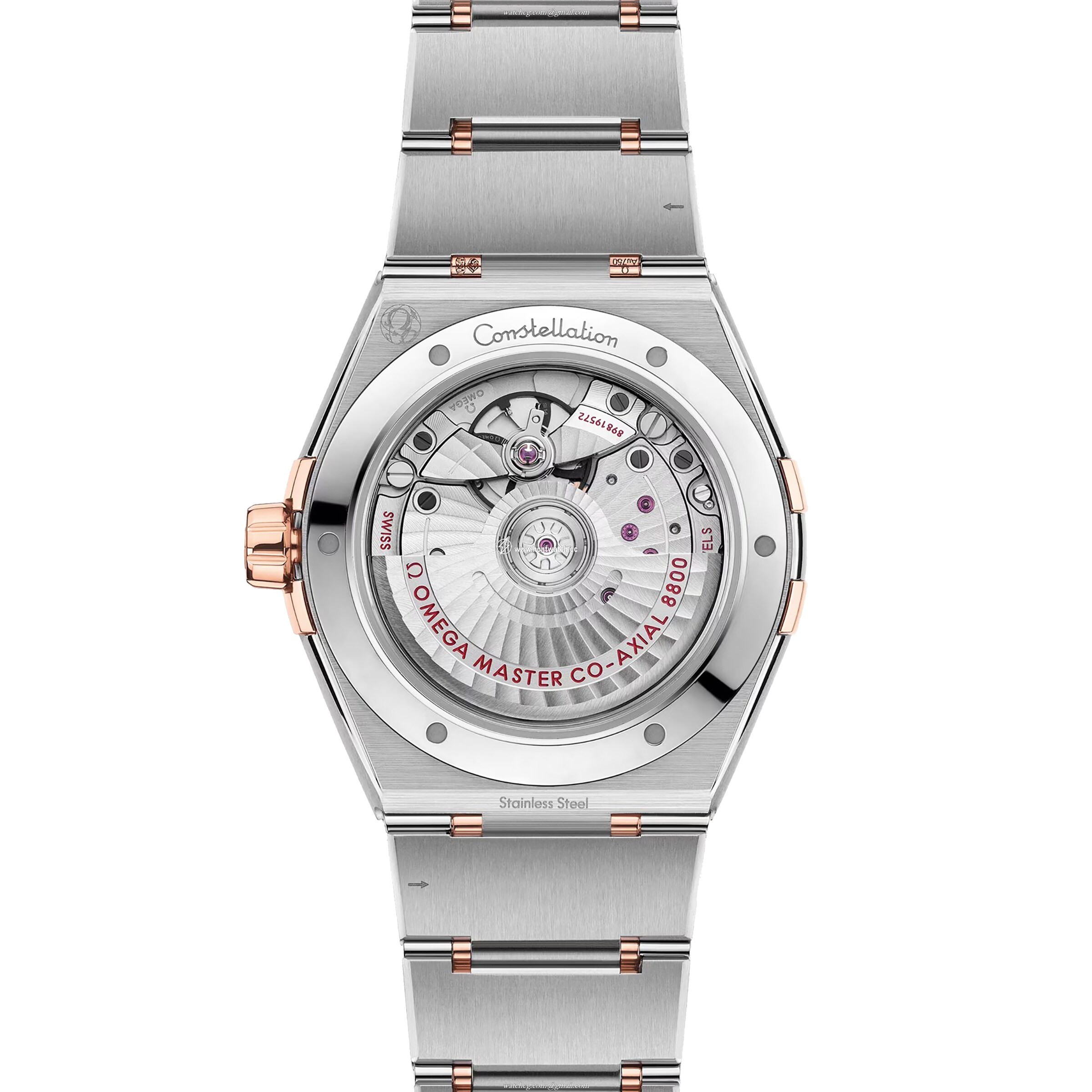Omega Constellation O13120392002001 Stainless Steel & 18ct Rose Gold Automatic Silver