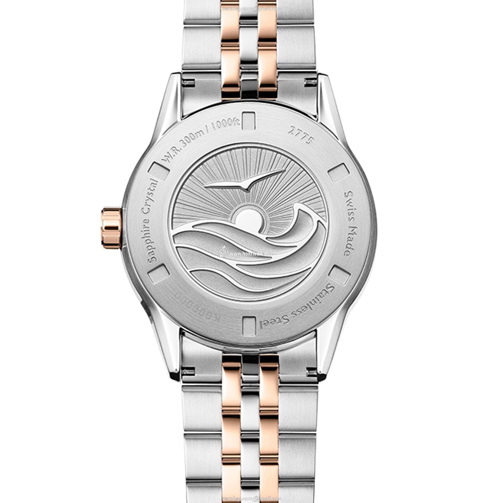 Raymond Weil Freelancer 2775-S51-20051 Stainless Steel & PVD Rose Gold Automatic Black