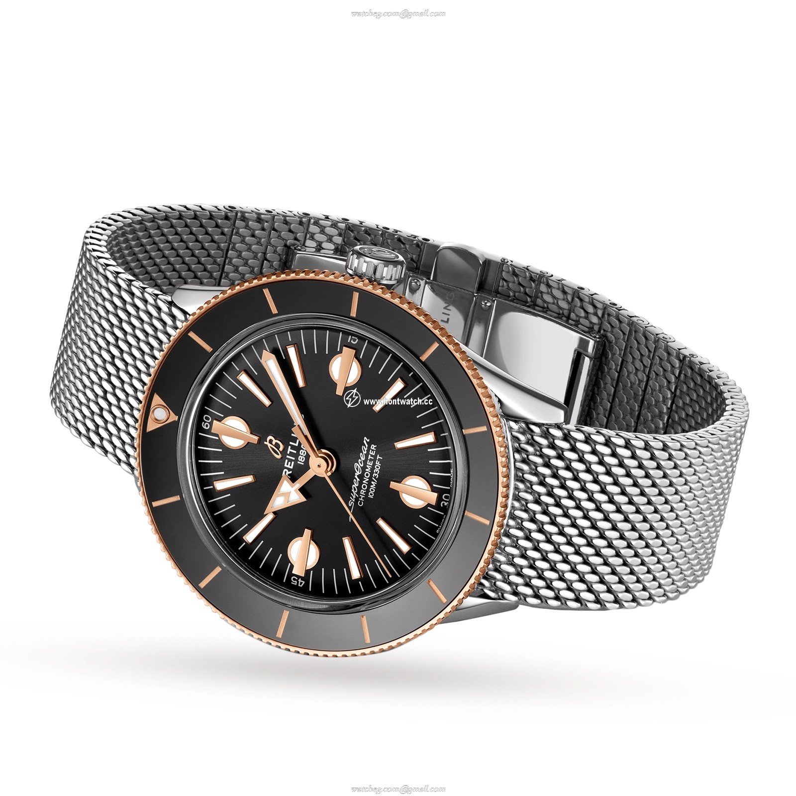 Breitling Superocean Heritage 57 U10370121B1A1 Stainless Steel & 18ct Rose Gold Automatic Black