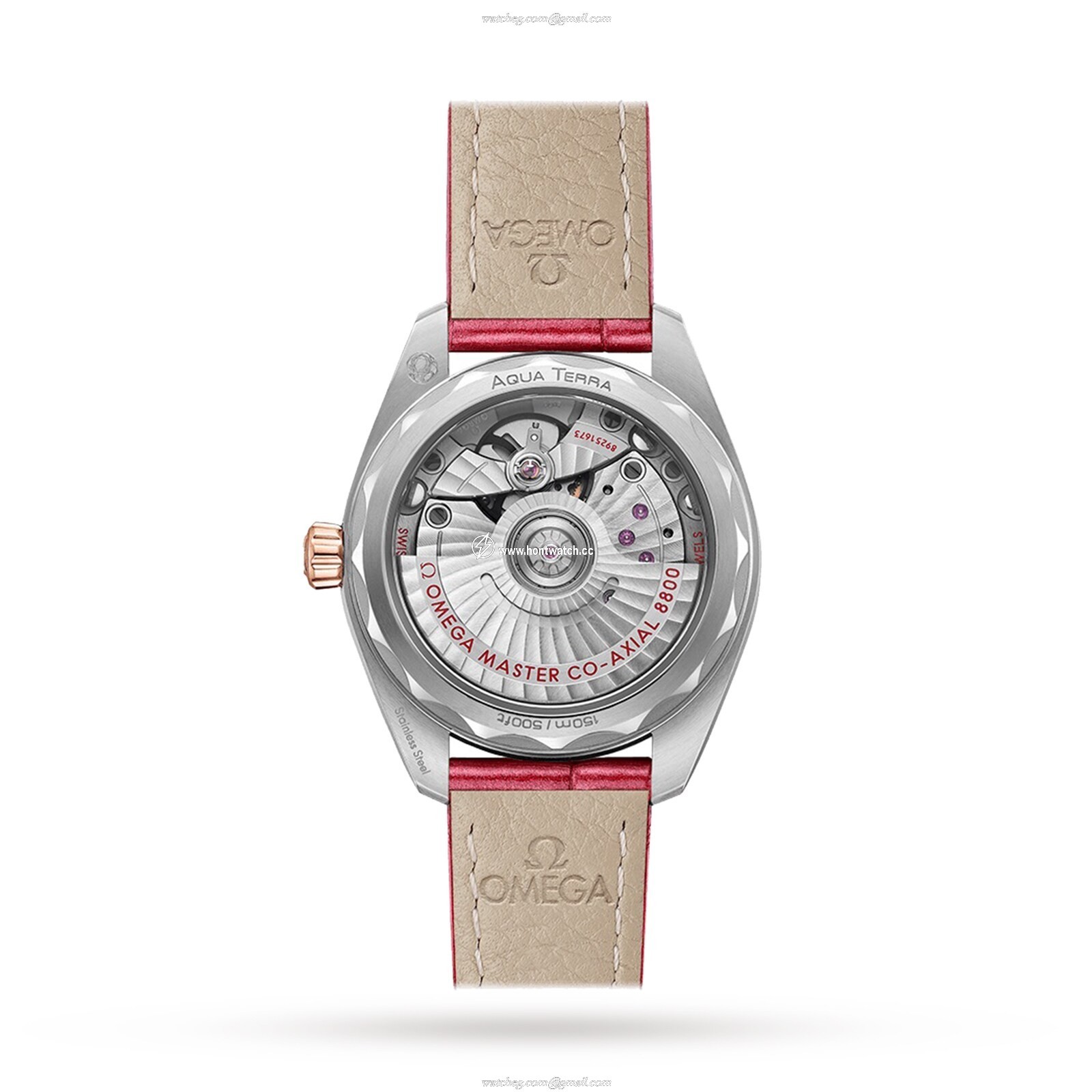 Omega Seamaster Aqua Terra O22023342060001 Stainless Steel & Sedna Gold Automatic Red