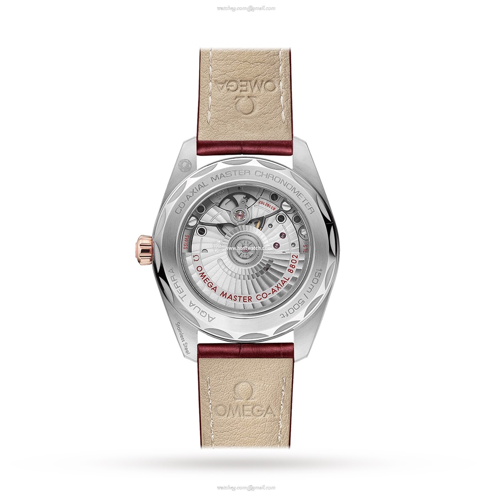 Omega Seamaster Aqua Terra O22023382059001 Stainless Steel & Sedna Gold Automatic Red