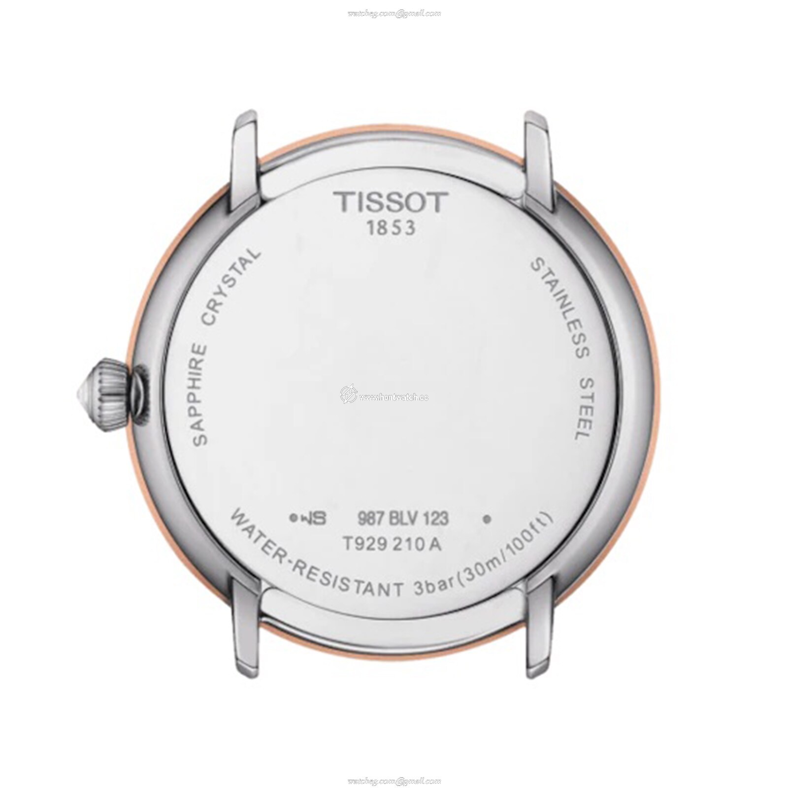 Tissot T-Gold T9292104111600 Stainless Steel & 18ct Rose Gold Quartz Mother of Pearl