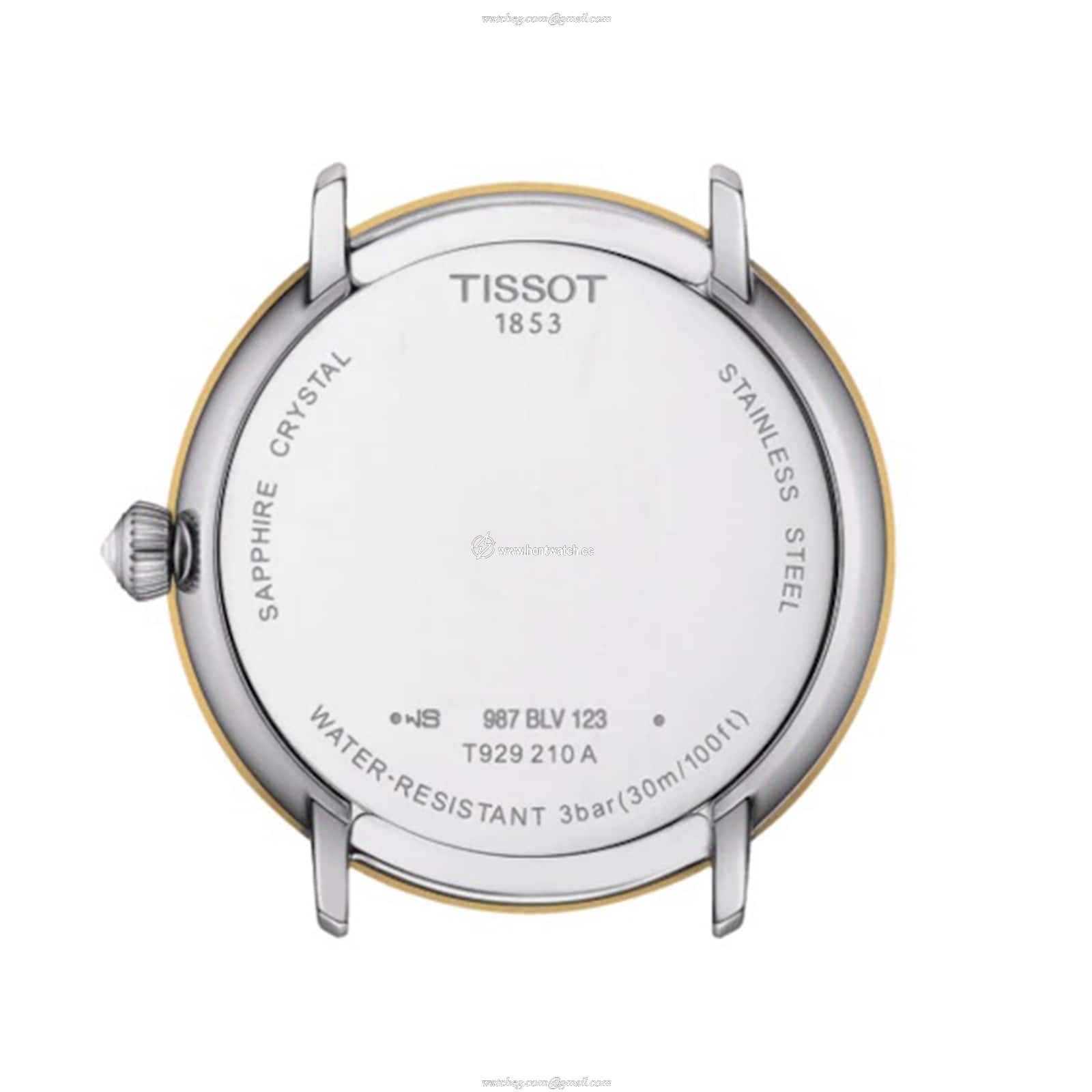 Tissot T-Gold T9292104111601 Stainless Steel & 18ct Yellow Gold Quartz Mother of Pearl