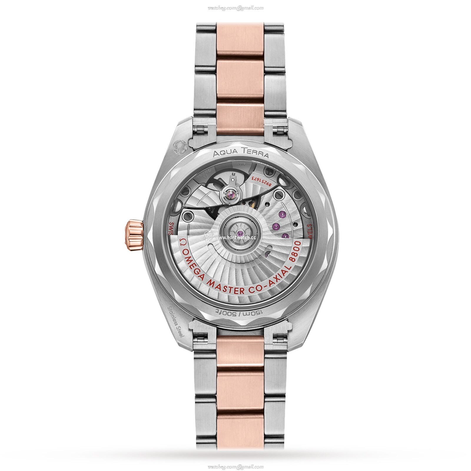 Omega Seamaster O22020342060001 Stainless Steel & 18ct Rose Gold Automatic Pink