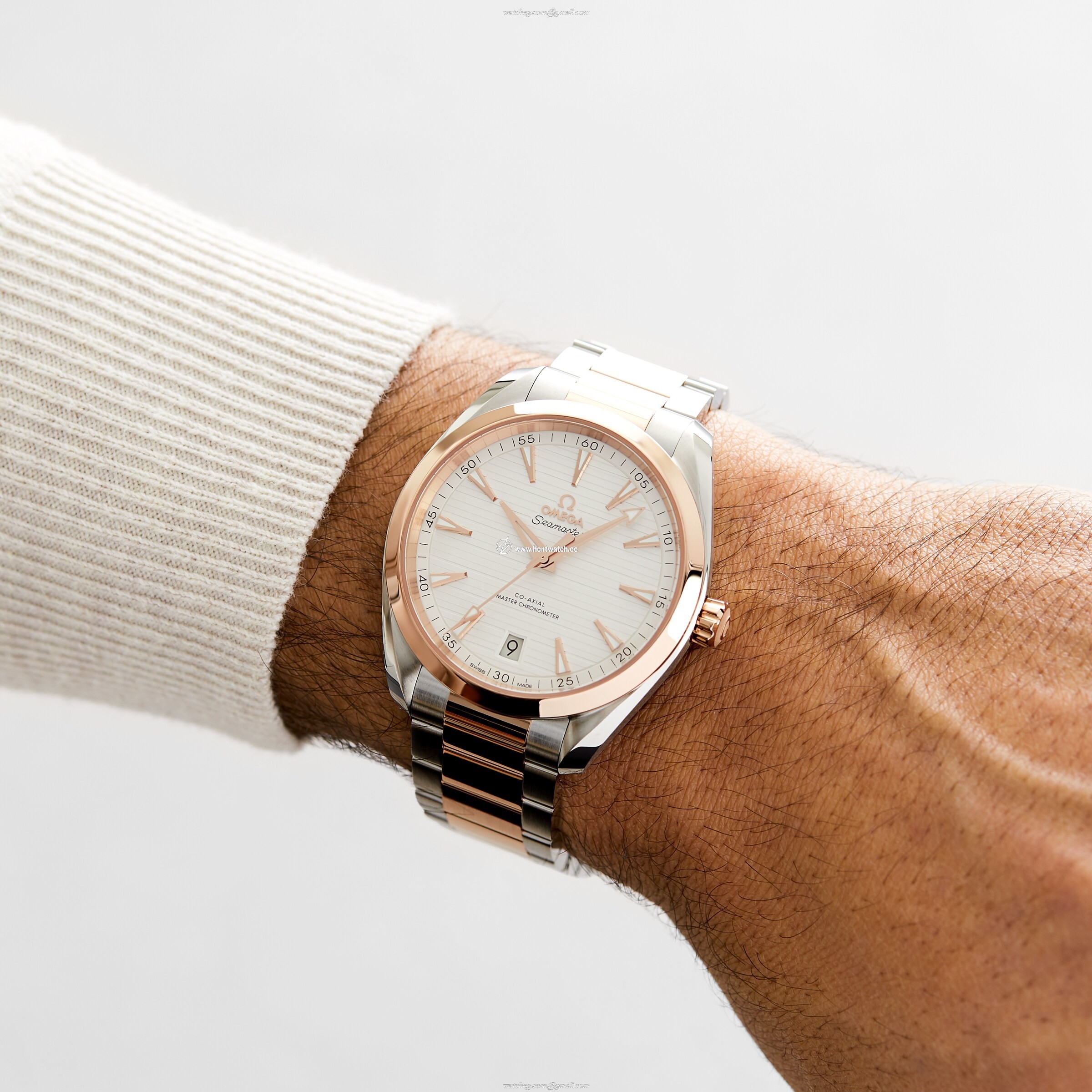 Omega Seamaster Aqua Terra O22020412102001 Stainless Steel & 18ct Rose Gold Automatic Silver
