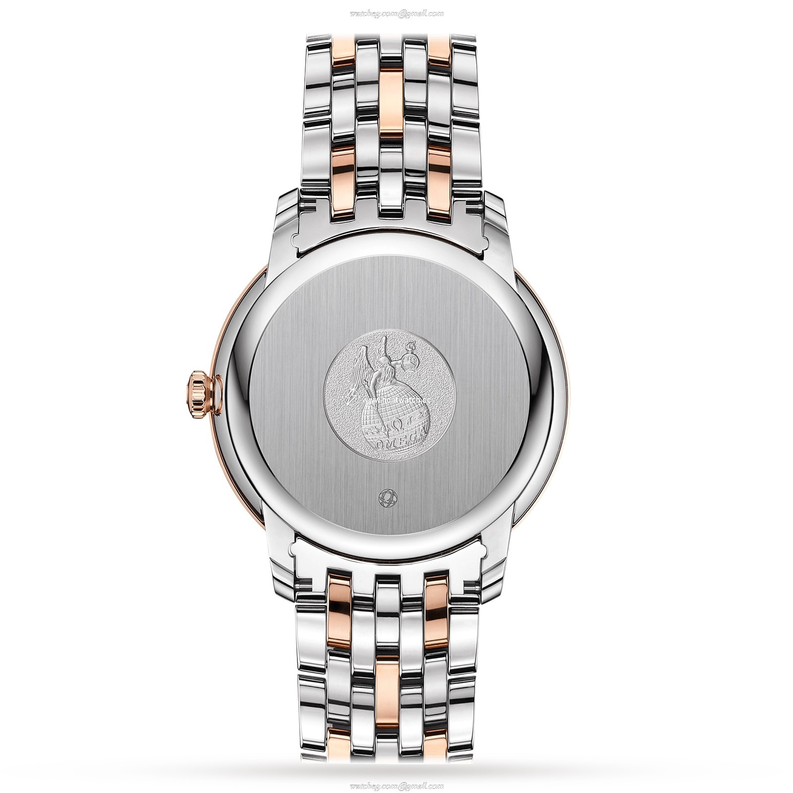 Omega De Ville O42420402002007 Stainless Steel & 18ct Rose Gold Automatic Silver